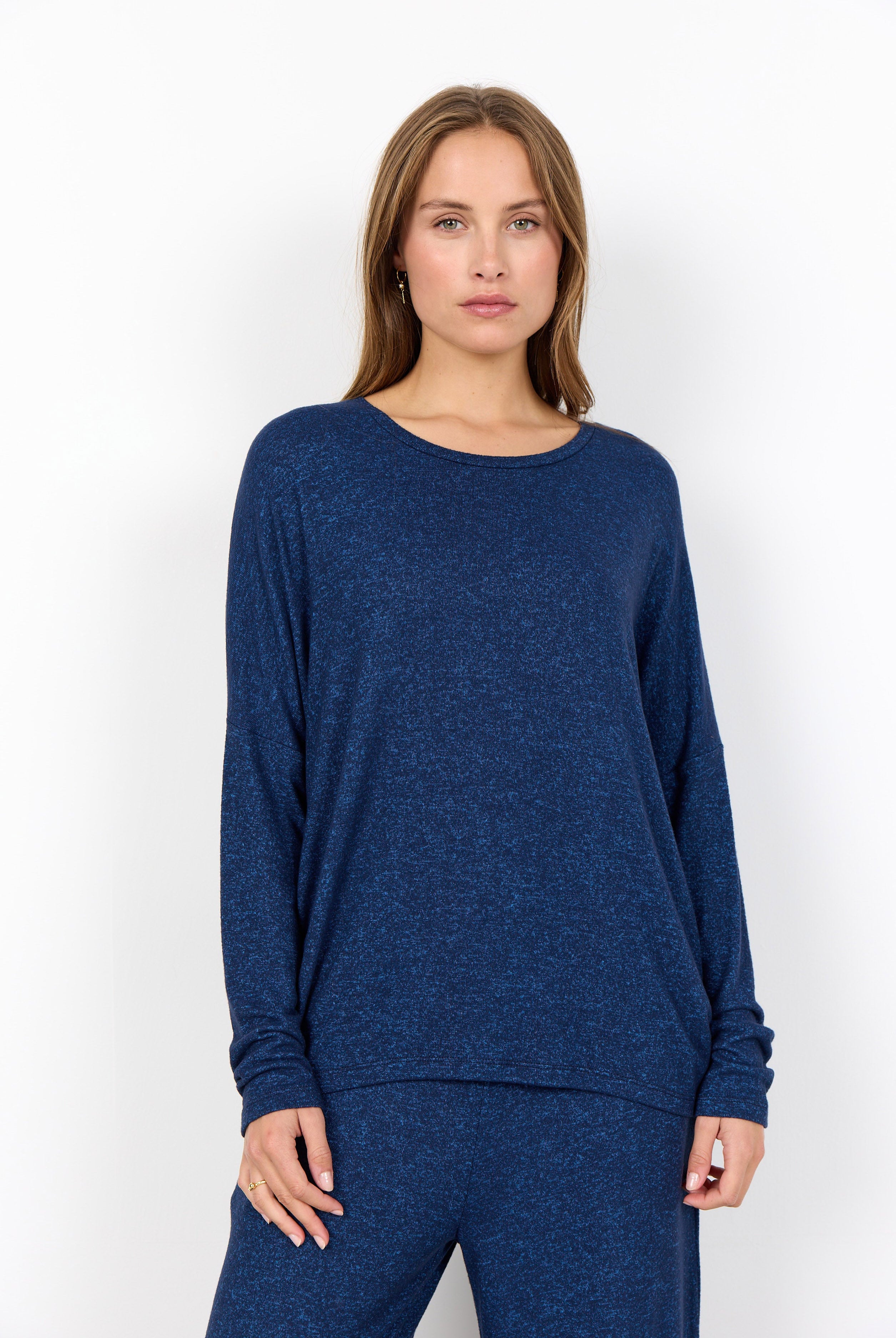 Soya Concept Biara Supersoft Jumper - Navy Blazer Melange