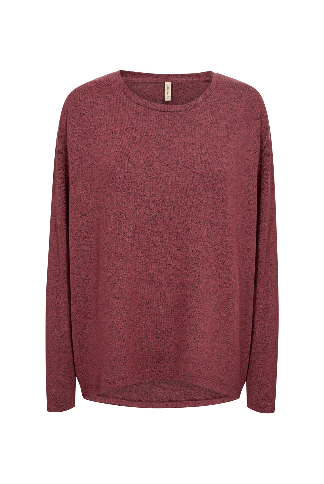 Soya Concept Biara Supersoft Jumper - Oxblood Red Melange