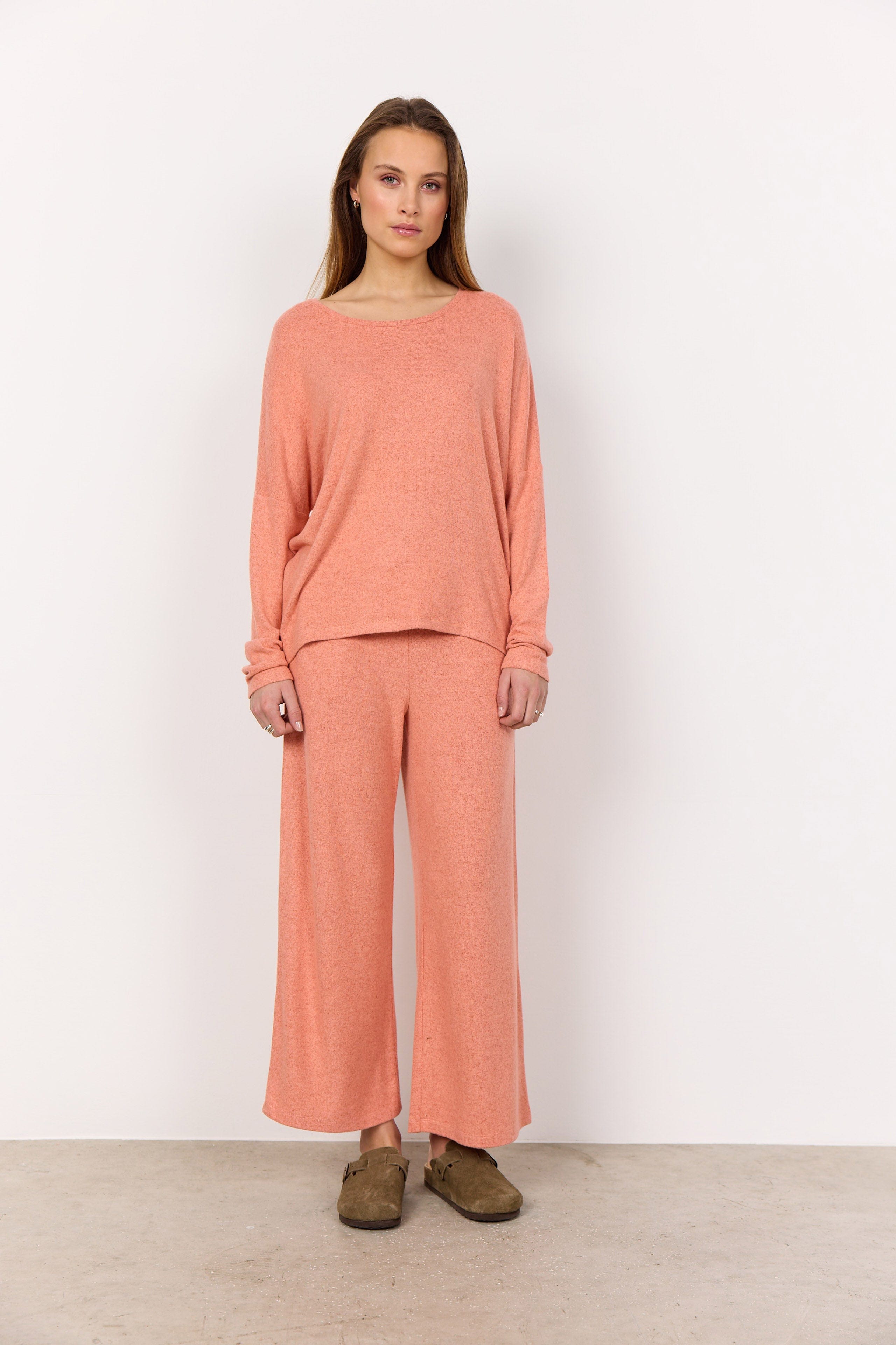 Soya Concept Biara Supersoft Jumper - Peach Pink Melange