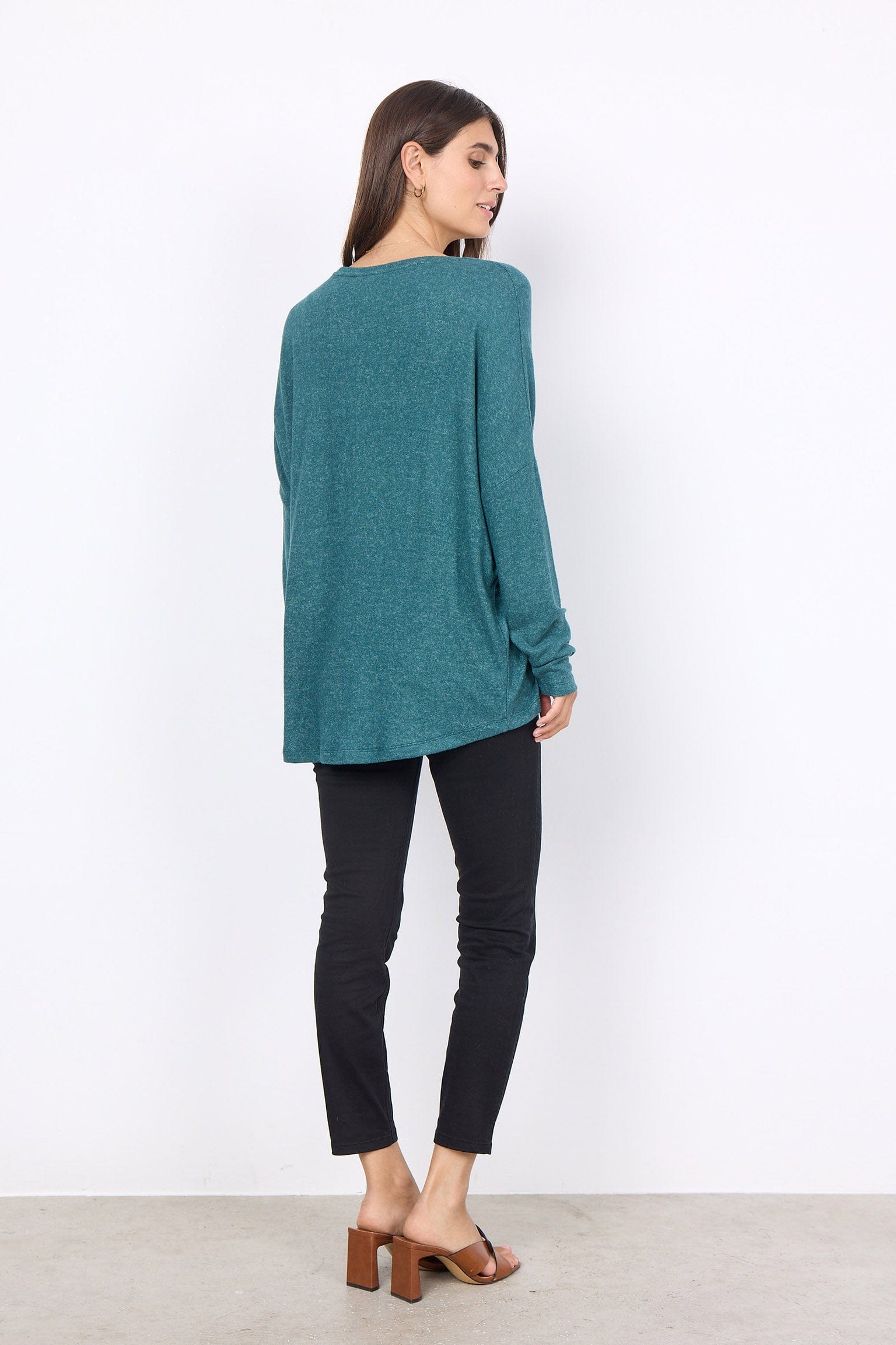 Soya Concept Biara Supersoft Jumper - Shady Green Melange