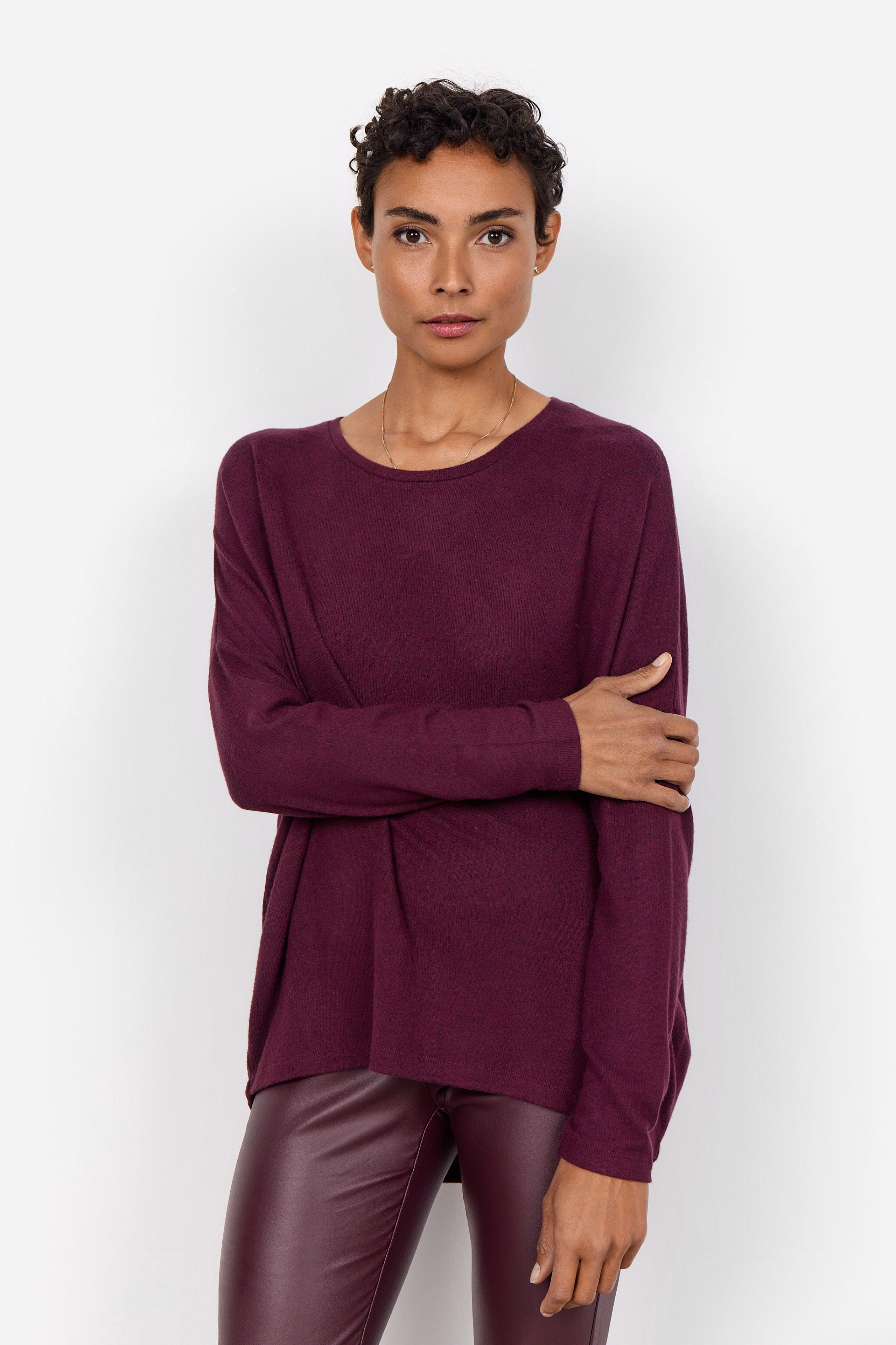 Soya Concept Biara Supersoft Jumper - Wine Melange