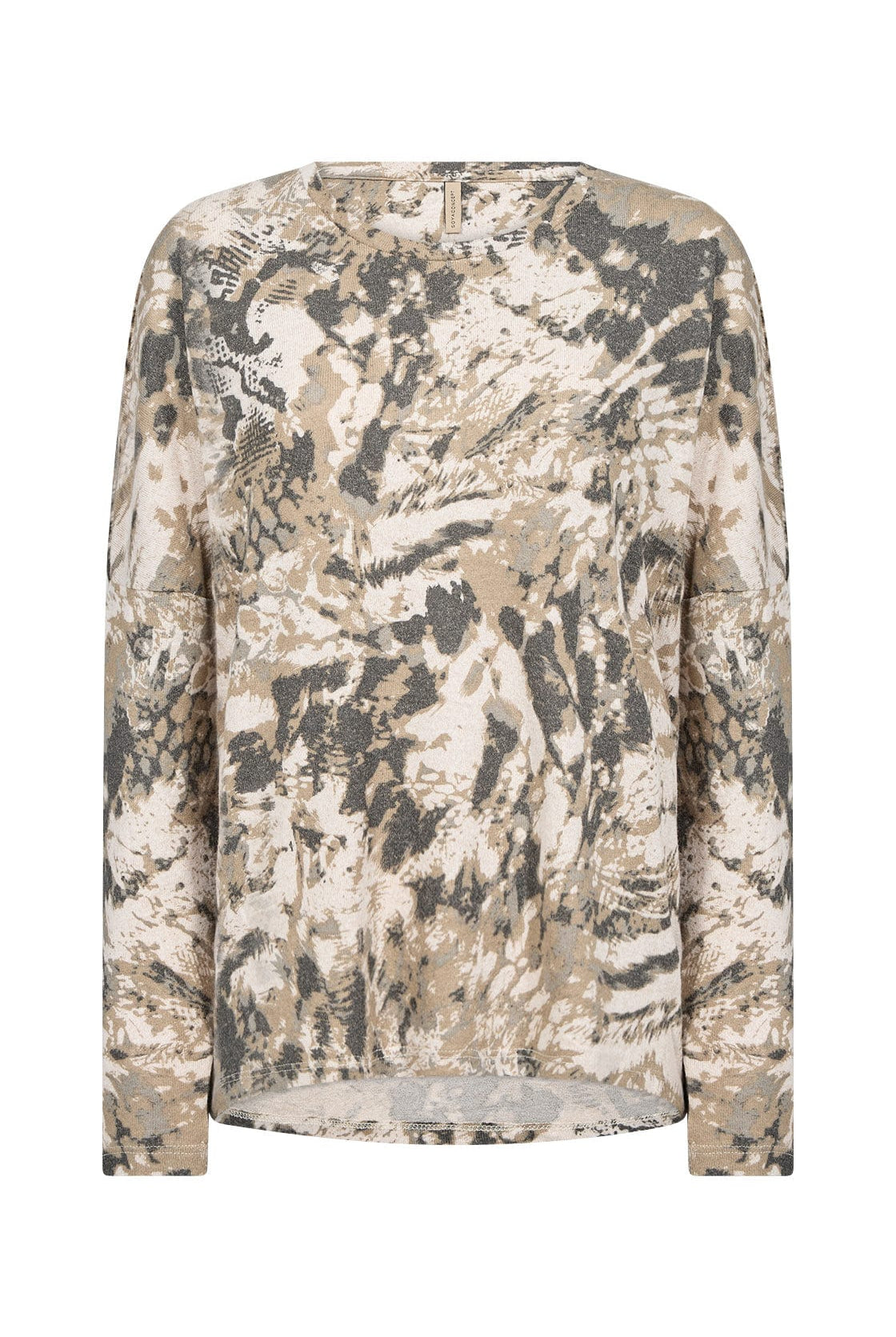 Soya Concept Biara Supersoft Patterned Jumper - Cream Melange Combi