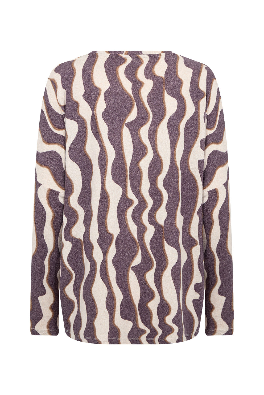Soya Concept Biara Supersoft Patterned Jumper - Plum Perfect Melange