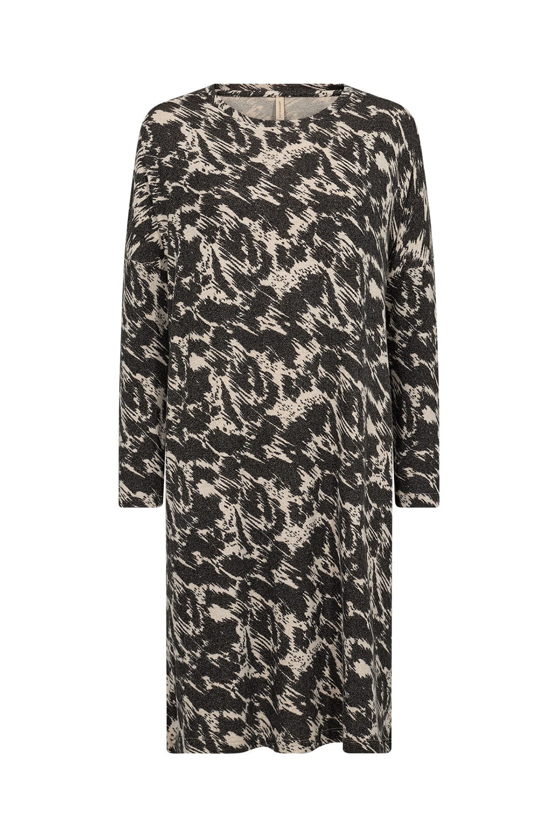 Soya Concept Biara Supersoft Printed Dress - Cream Melange Combi