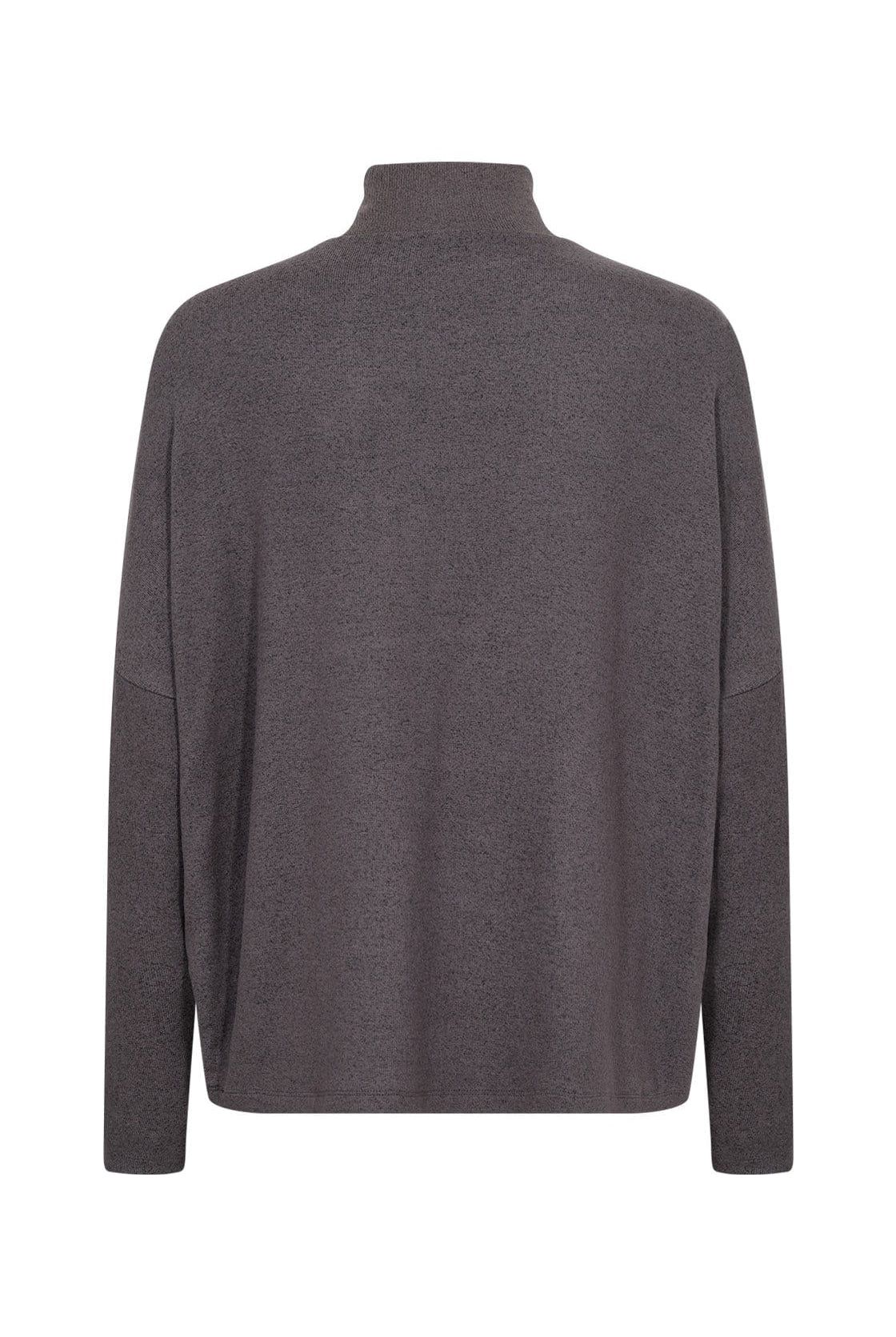 Soya Concept Biara Supersoft Turtle Neck Jumper - Dark Grey Melange
