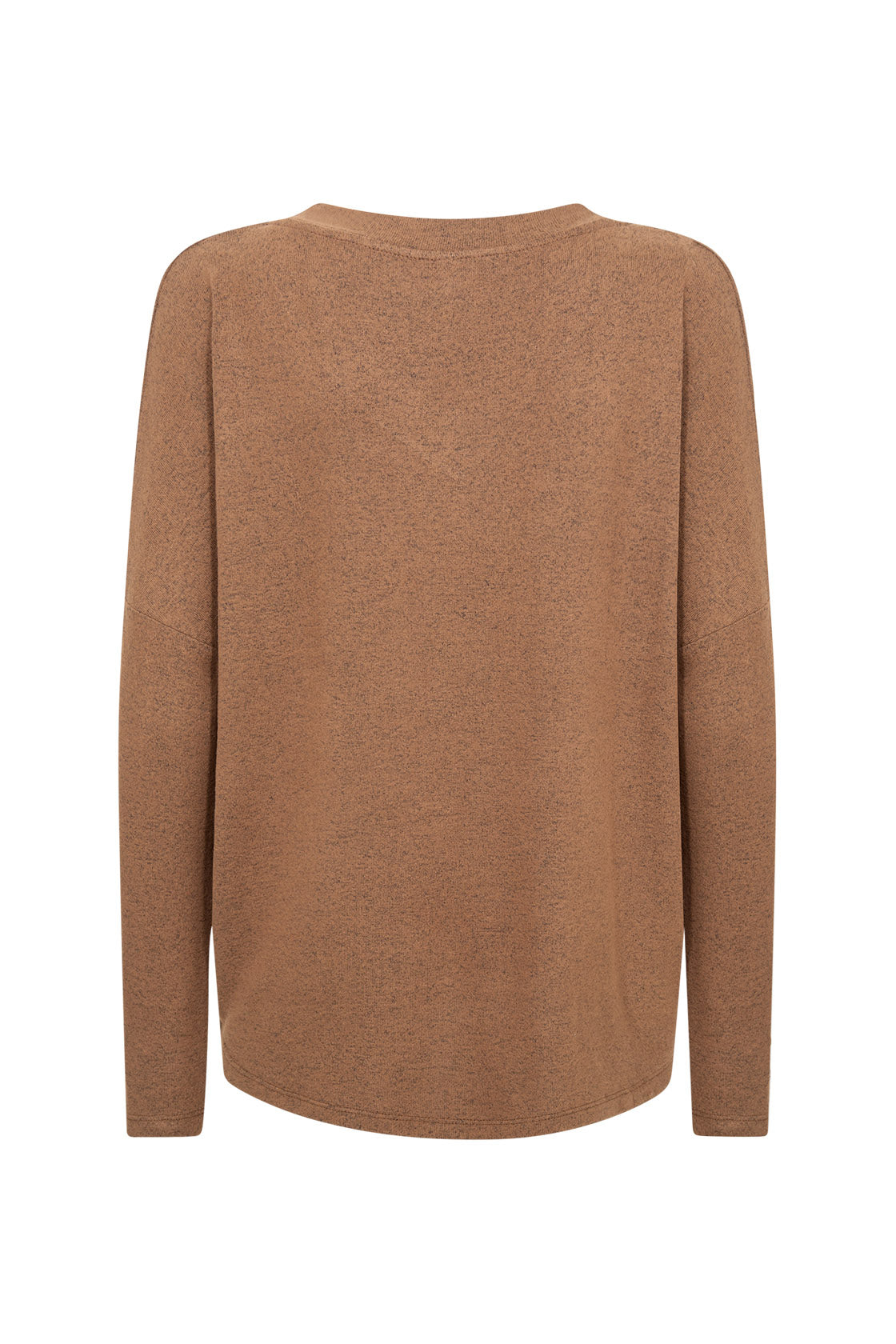 Soya Concept Biara Supersoft V-Neck Jumper - Toffee Melange