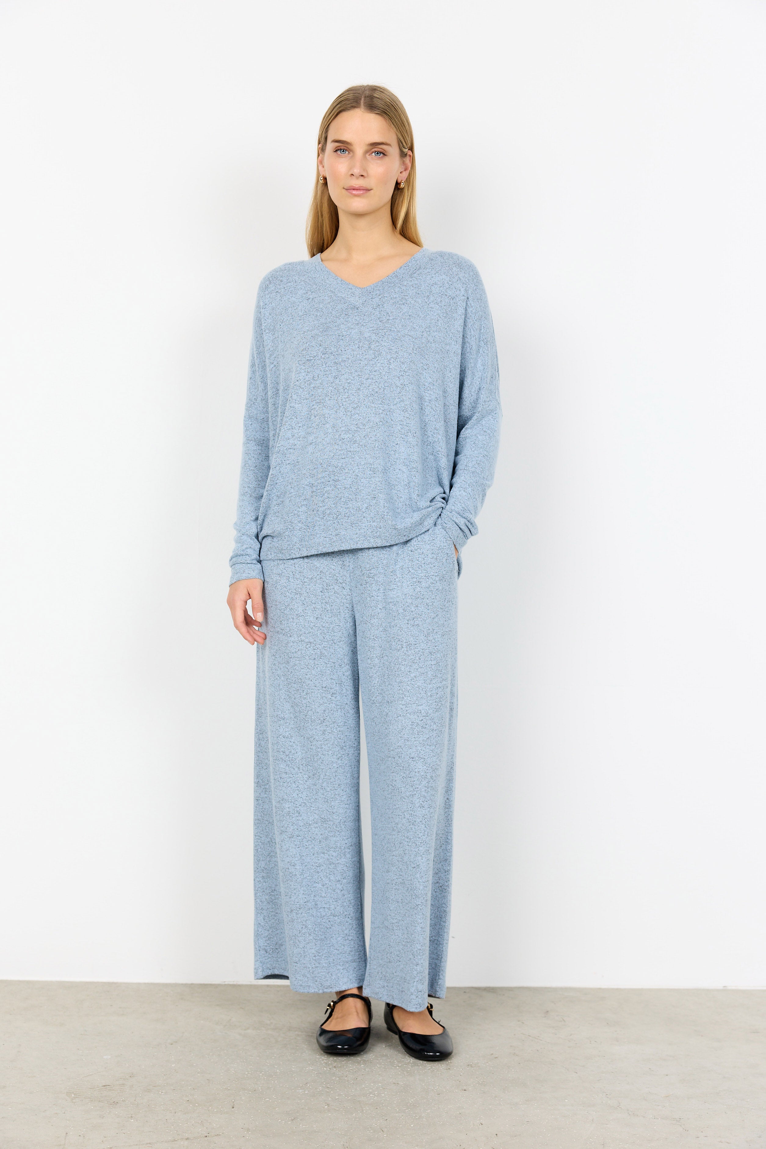 Soya Concept Biara Supersoft V-Neck Jumper - Windsurfer