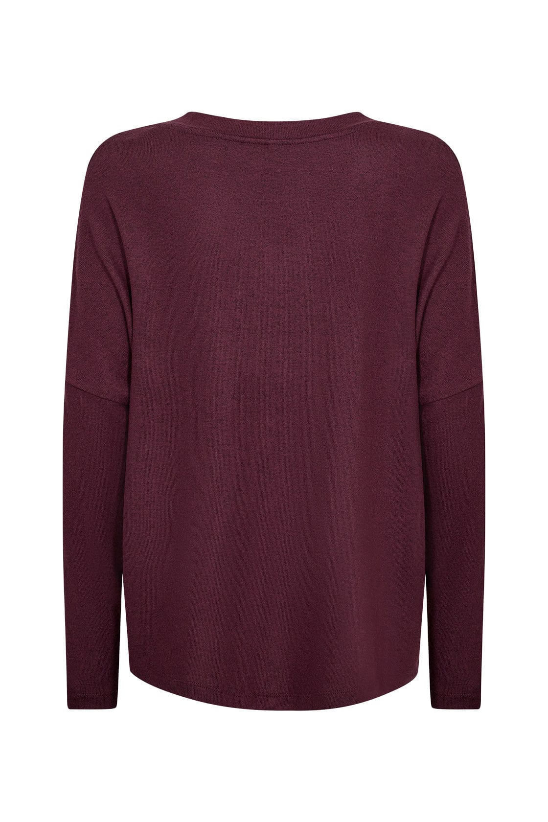 Soya Concept Biara Supersoft V-Neck Jumper - Wine Melange