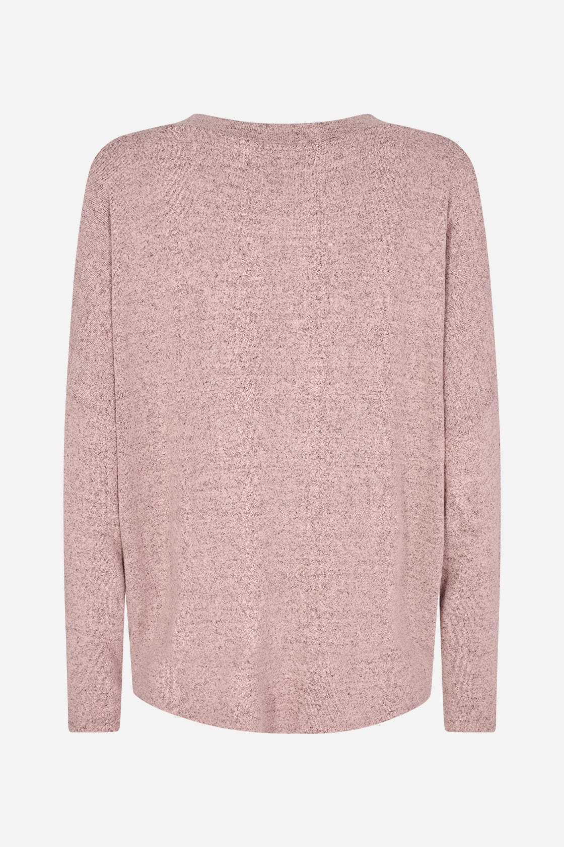 Soya Concept Biara V-Neck Jumper - Pale Blush Melange