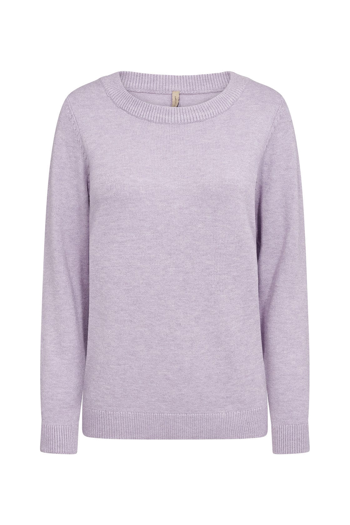 Soya Concept Blissa Round Neck Jumper - Lilac Breeze Melange