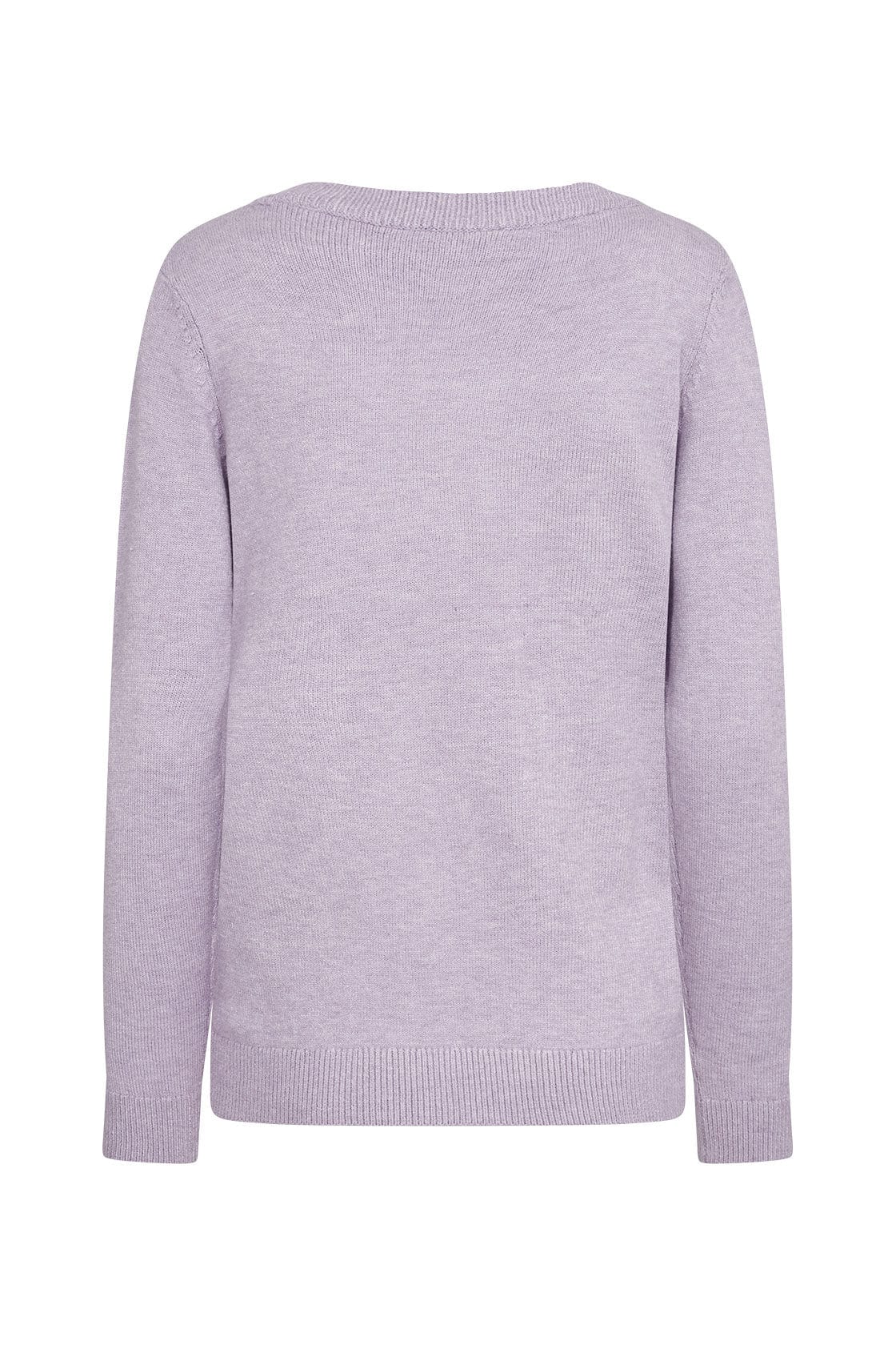 Soya Concept Blissa Round Neck Jumper - Lilac Breeze Melange
