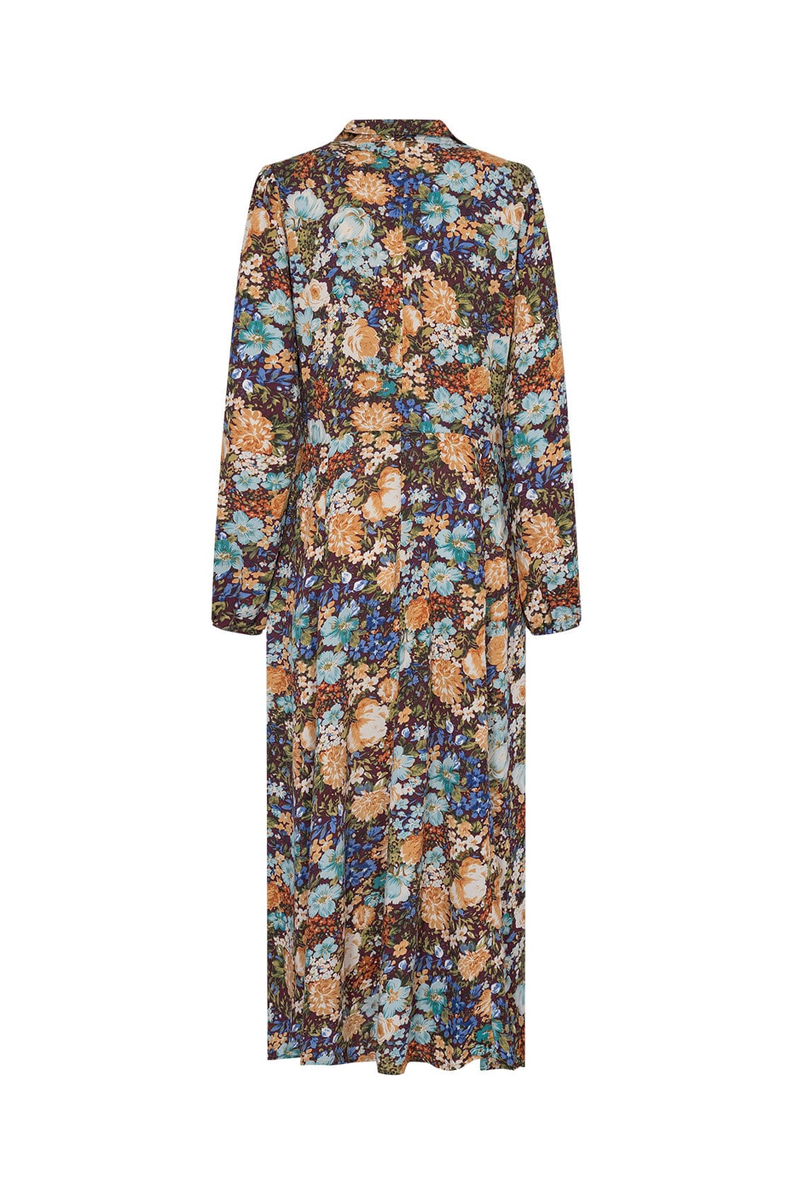 Soya Concept Branka Floral Print Shirt Dress - Cashmere Blue Combi