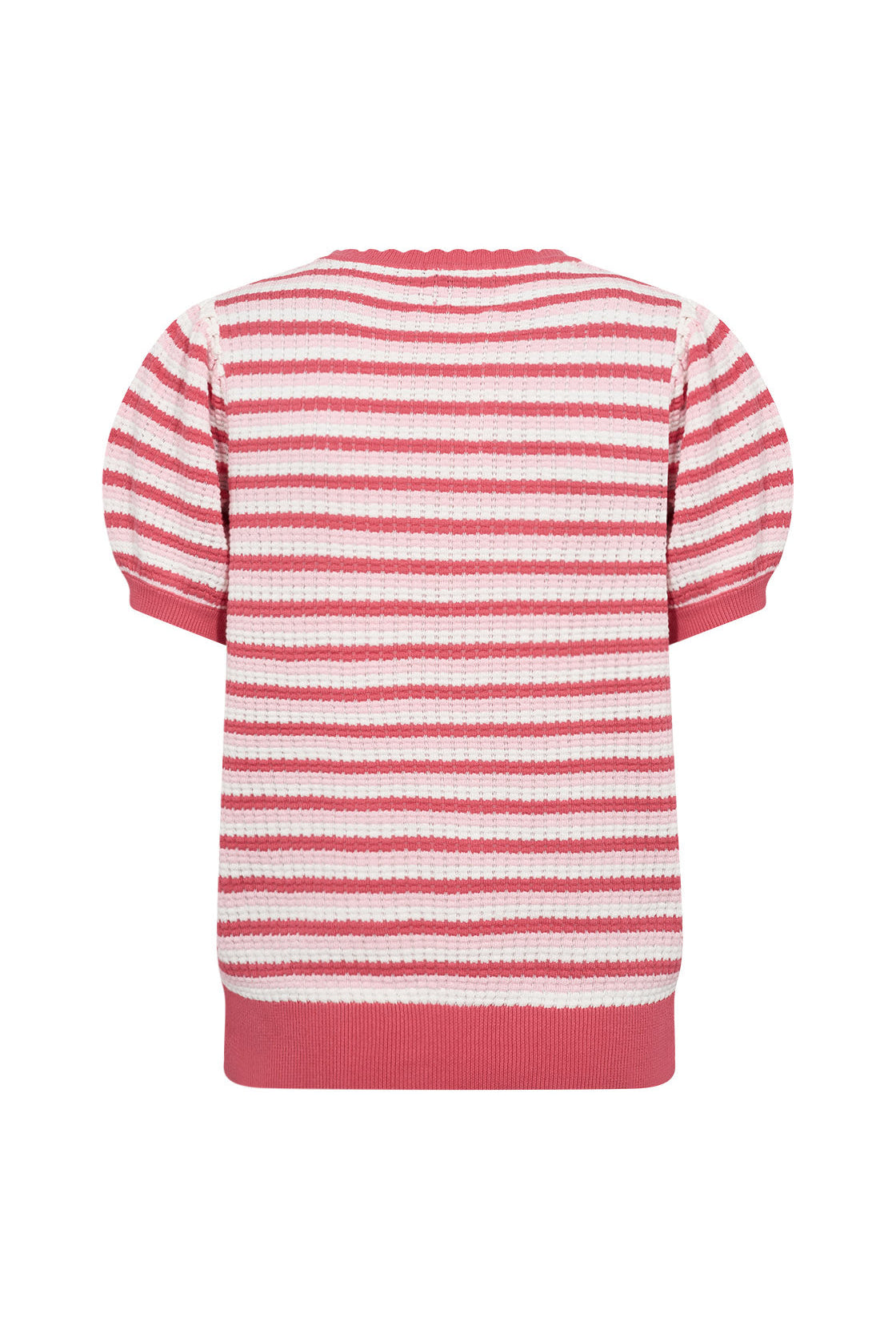 Soya Concept Camila Knitted Cotton T-Shirt - Rapture Rose Combi