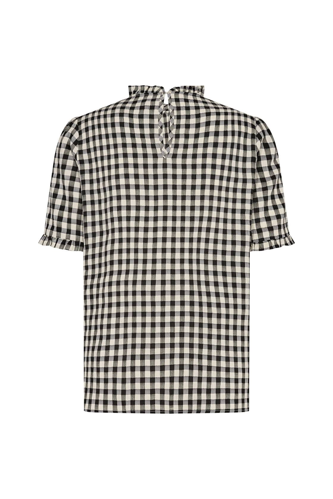 Soya Concept Canela Gingham Blouse - Black/White