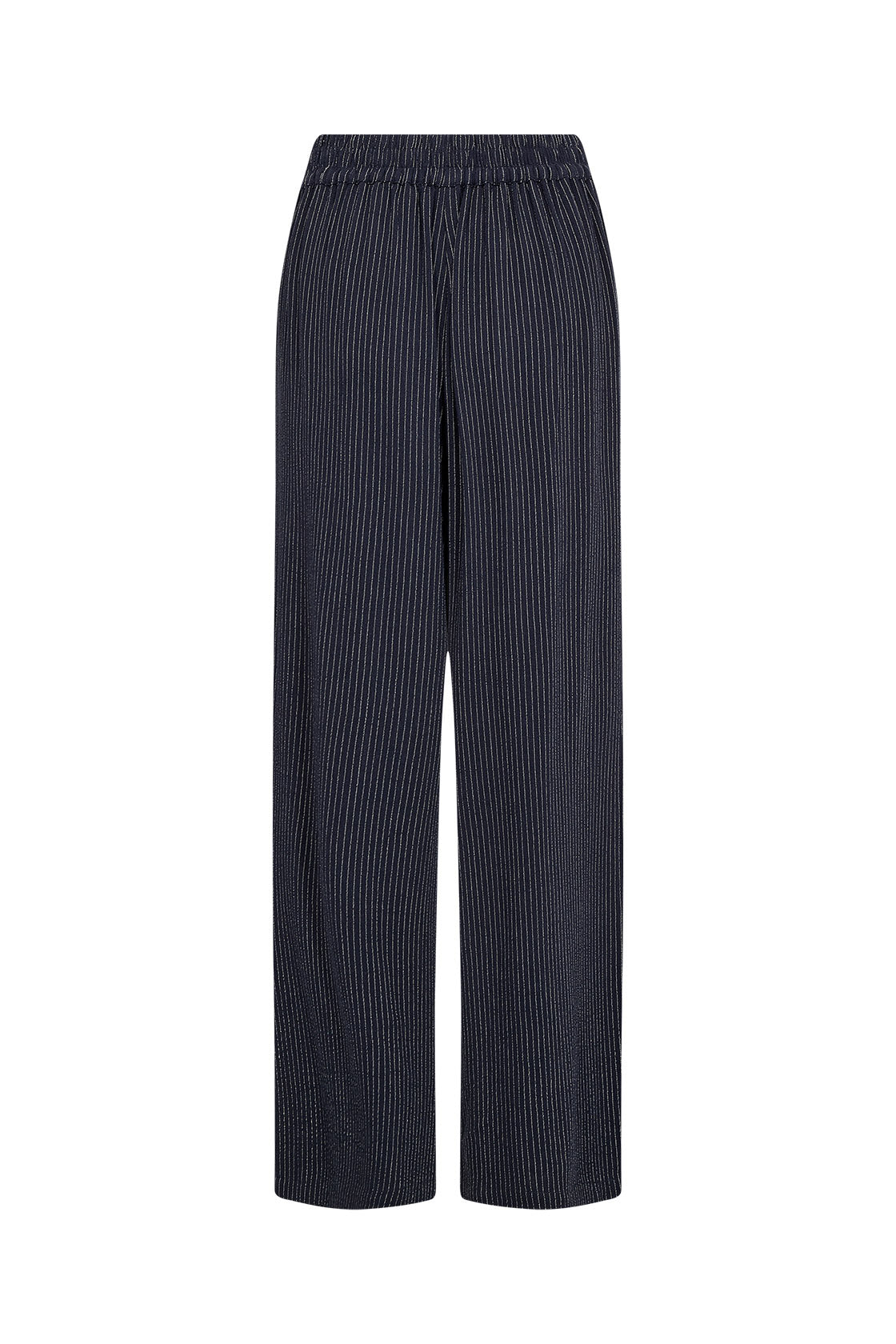 Soya Concept Cannie Stripped Elasticated Trousers - Navy Combi
