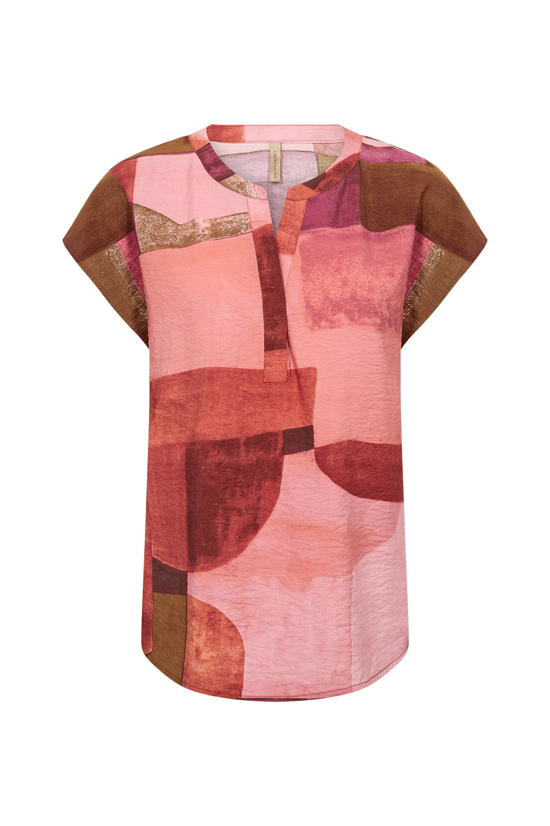 Soya Concept Catania Printed Blouse - Rapture Rose Combi
