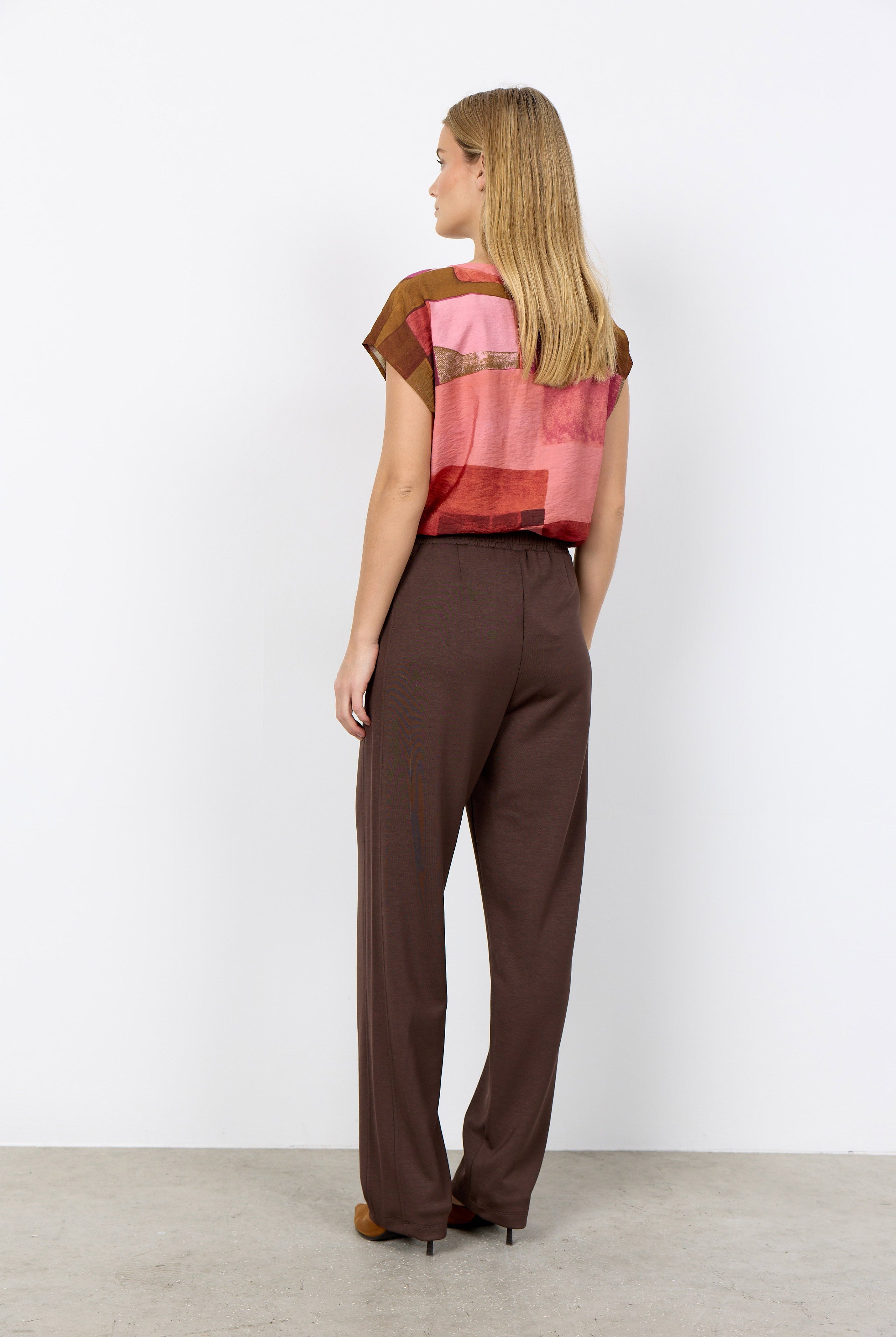 Soya Concept Catania Printed Blouse - Rapture Rose Combi