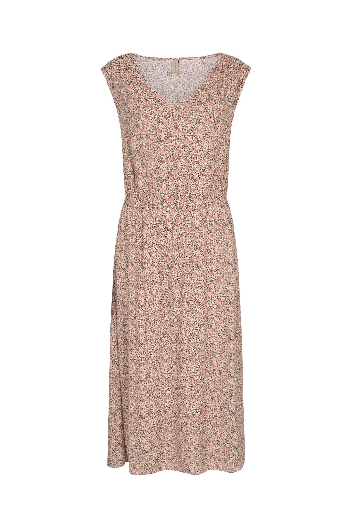 Soya Concept Chalotta Ditsy Print Midi Dress - Pale Pink Combi