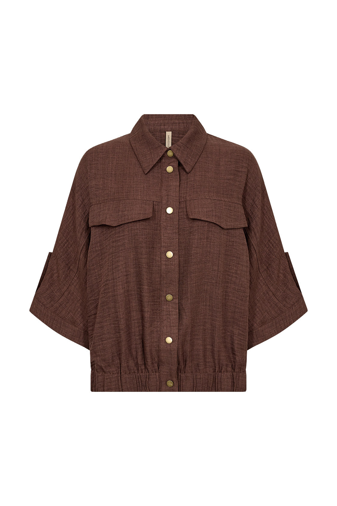 Soya Concept Charissa 3/4 Sleeve Shirt - Rocky Road