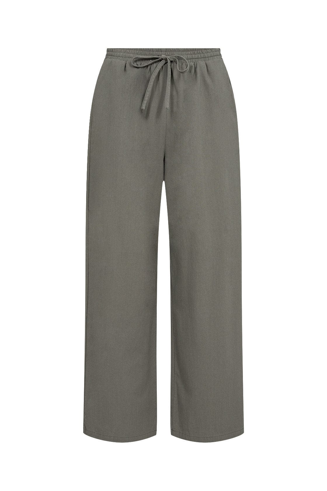 Soya Concept Cissie Cotton Trousers - Misty Green