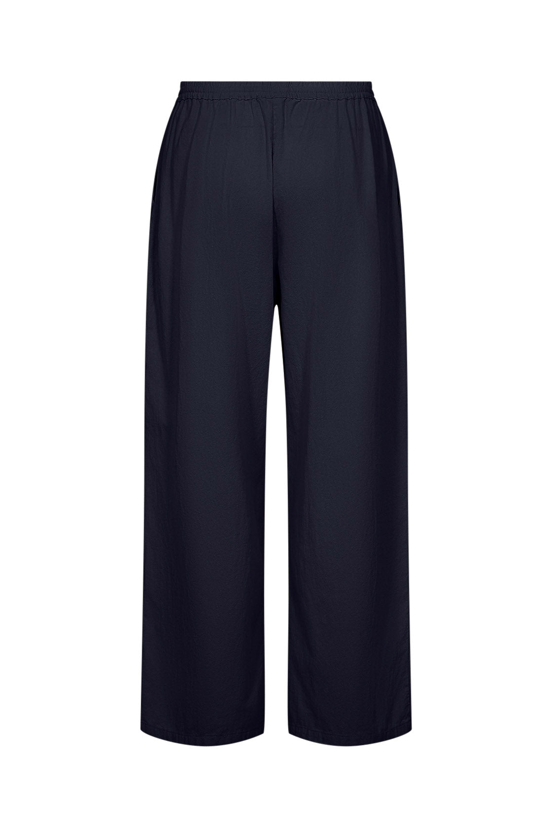 Soya Concept Cissie Cotton Wide Leg Trousers - Navy