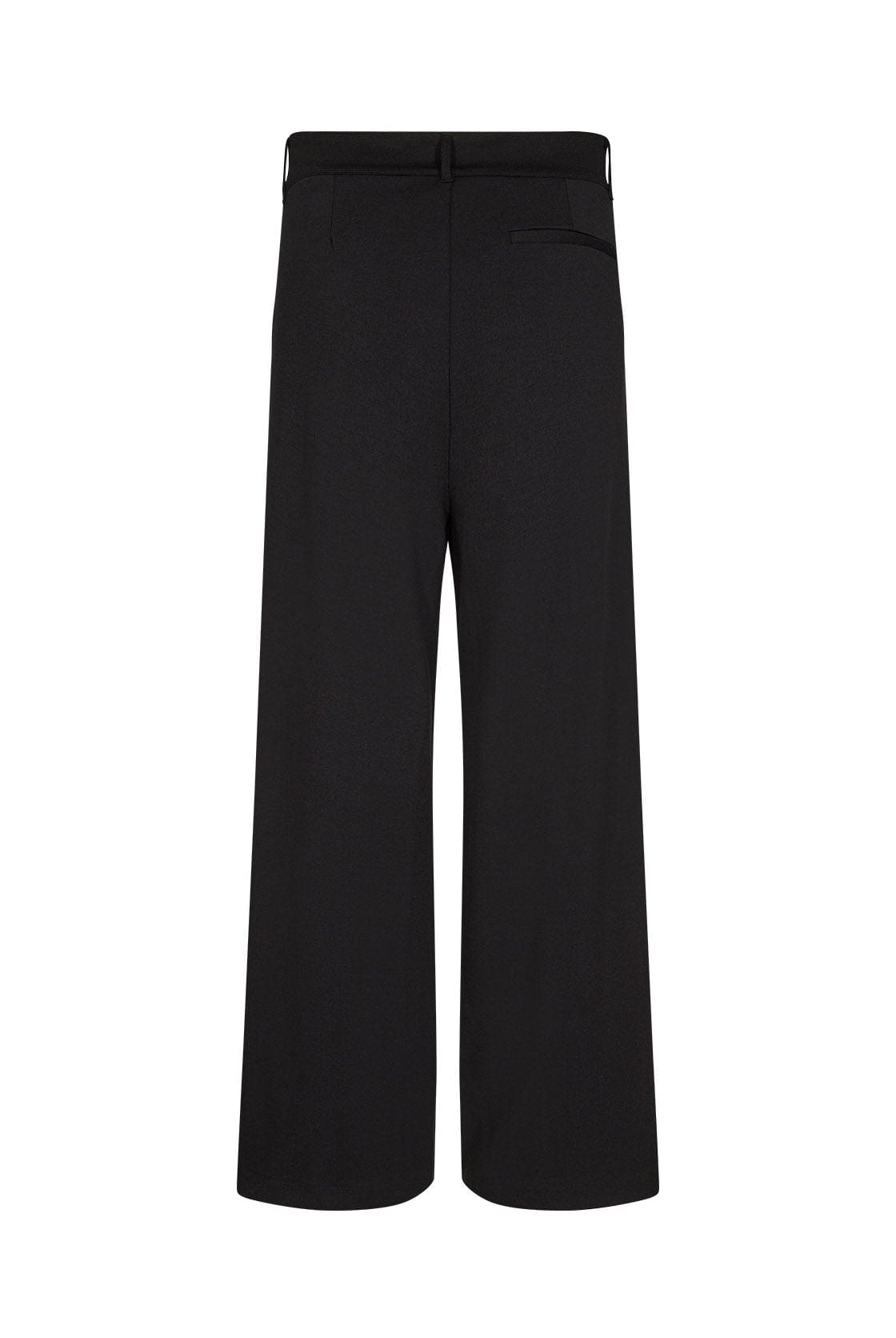 Soya Concept Daniela Jersey Wide Leg Trousers - Black