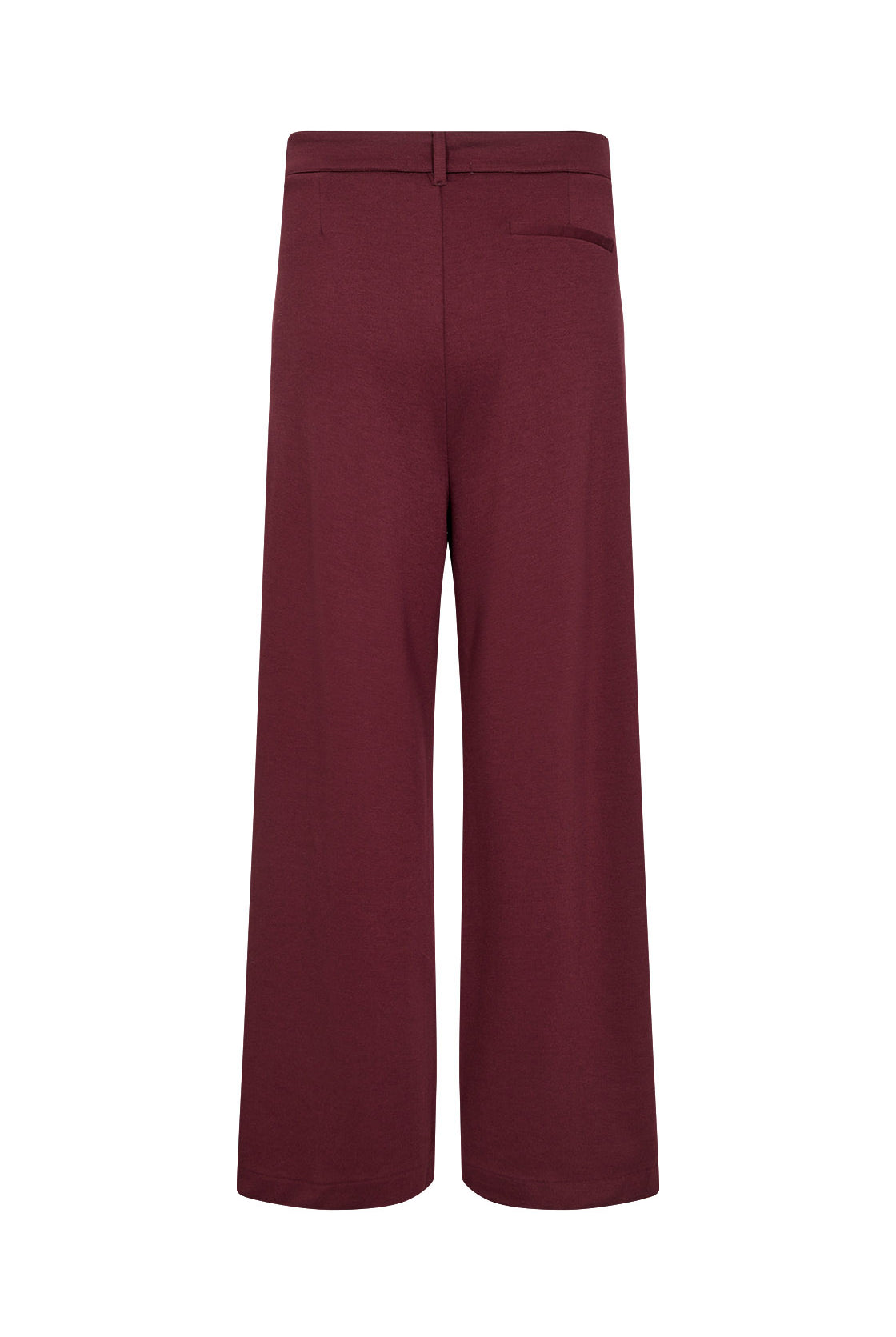 Soya Concept Daniela Jersey Wide Leg Trousers - Dark Red
