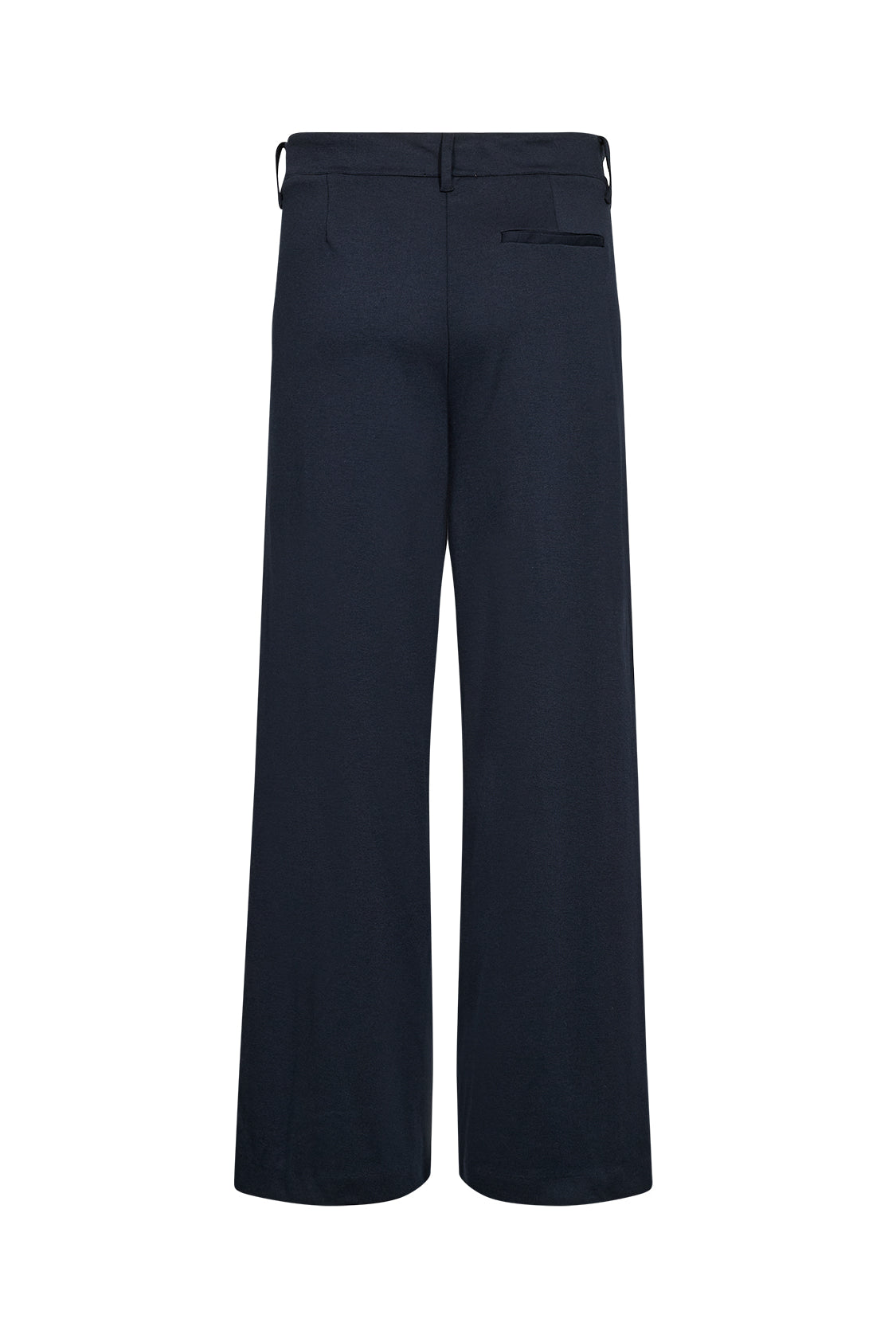 Soya Concept Daniele Jersey Wide Leg Trousers - Navy