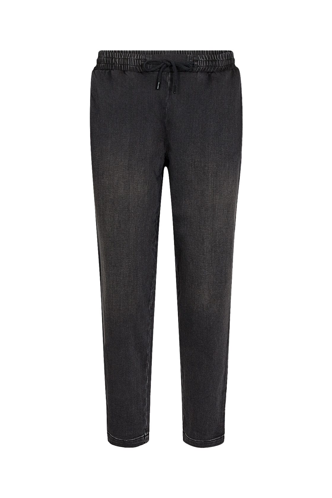 Soya Concept Denver Demin-Effect Trousers - Dark Grey Denim