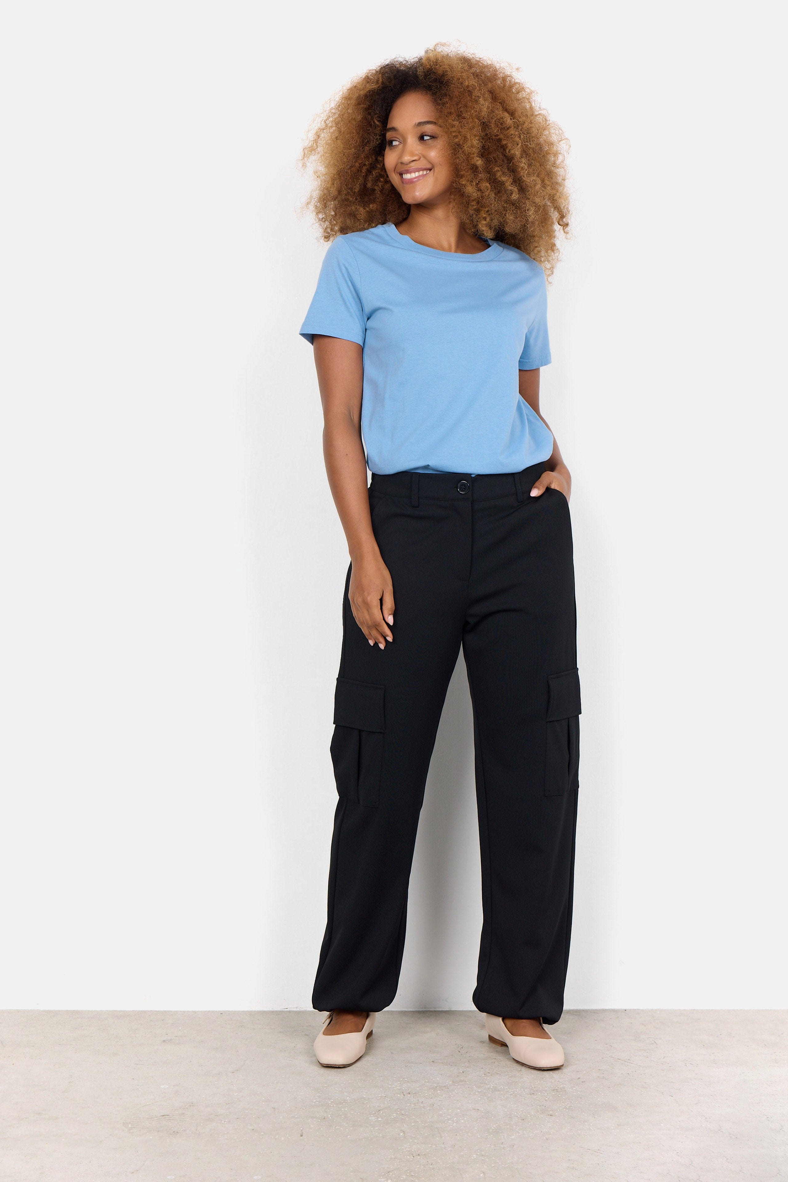 Soya Concept Derby T-Shirt - Crystal Blue