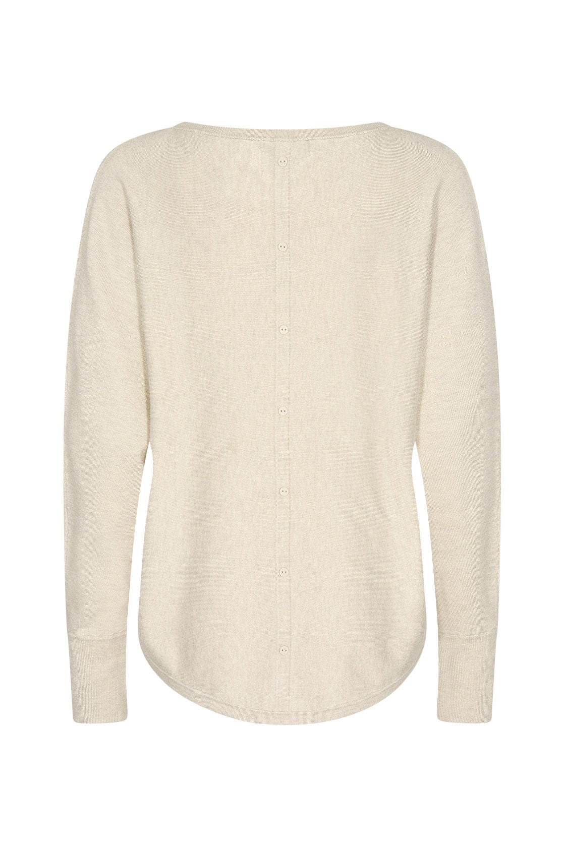 Soya Concept Dollie Jumper with Button Detail - Cream Melange