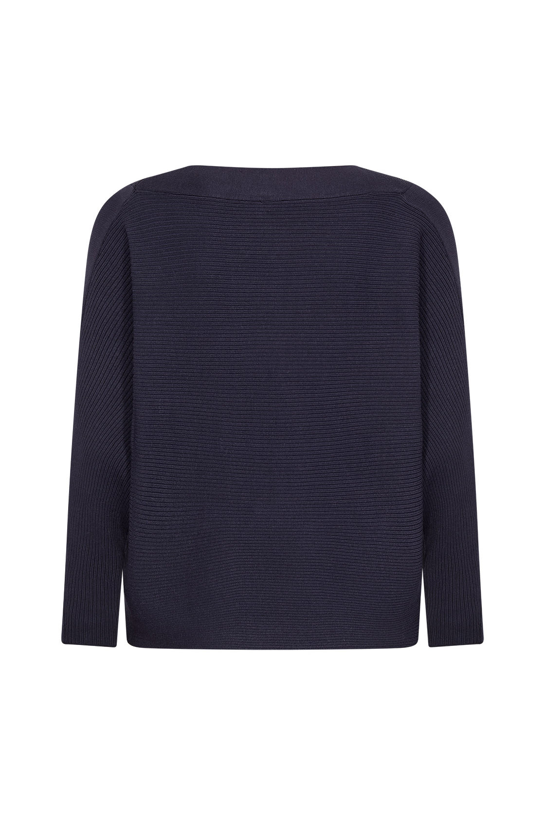 Soya Concept Dollie Knitted Rib Jumper - Navy