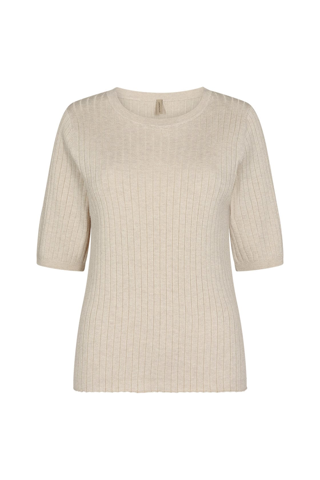Soya Concept Dollie Knitted Top - Cream Melange