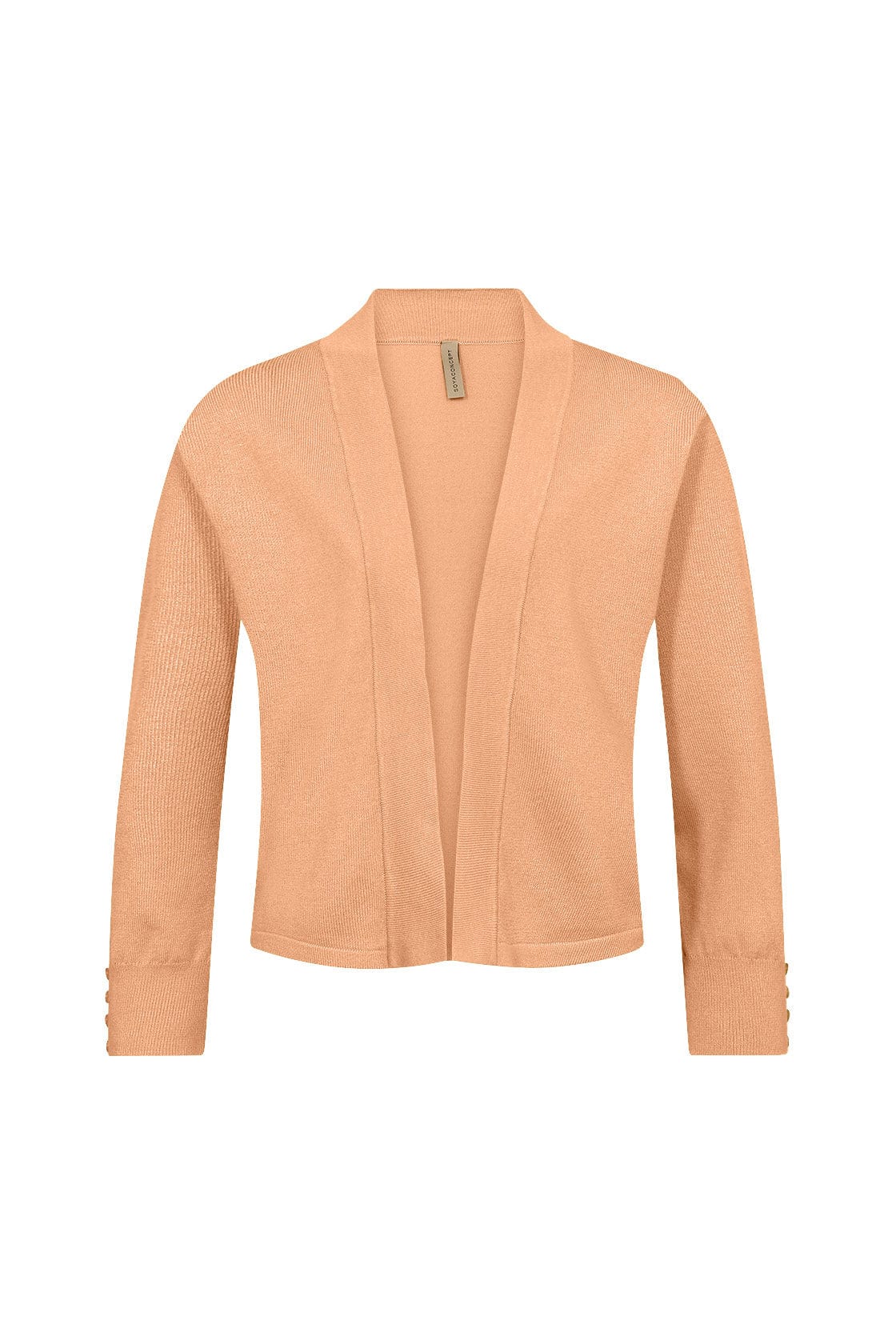 Soya Concept Dollie Open-Front Cardigan - Papaya