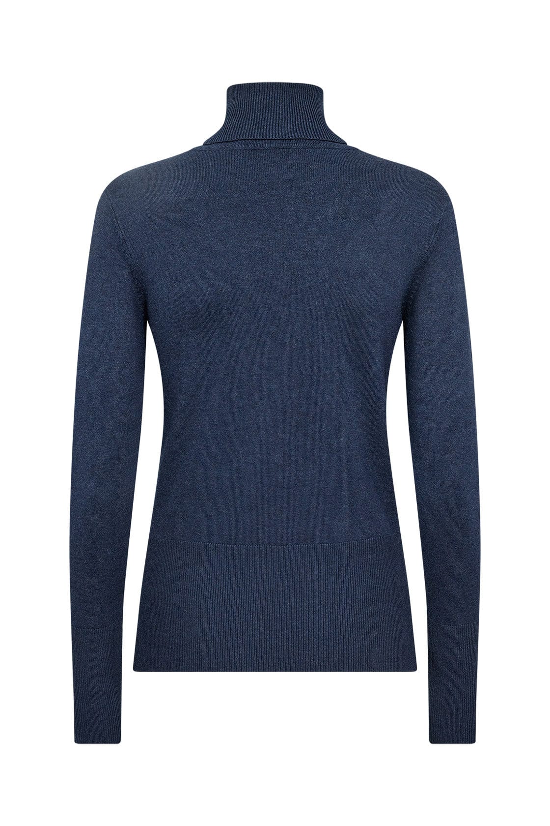 Soya Concept Dollie Roll Neck Jumper - Blue Iris Melange