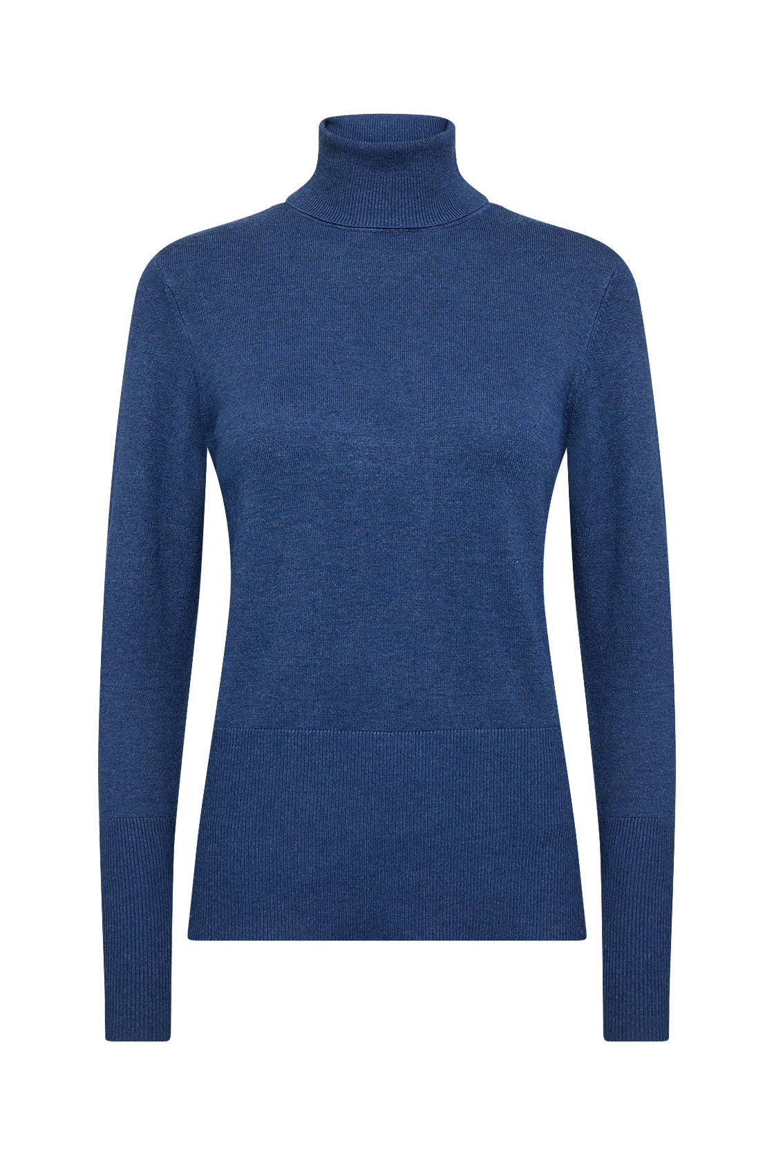 Soya Concept Dollie Roll Neck Jumper - Estate Blue Melange