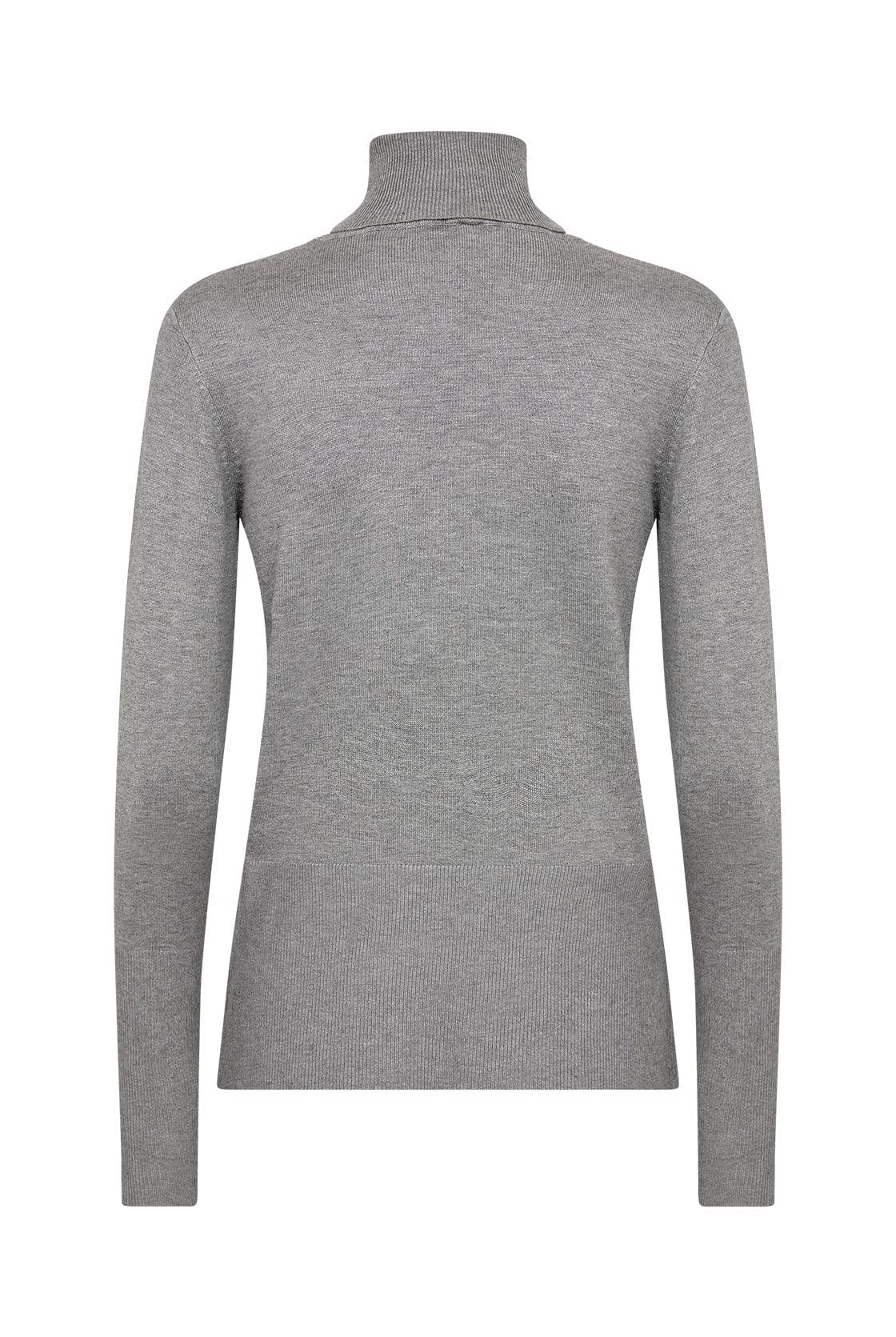 Soya Concept Dollie Roll Neck Jumper - Mid Grey Melange