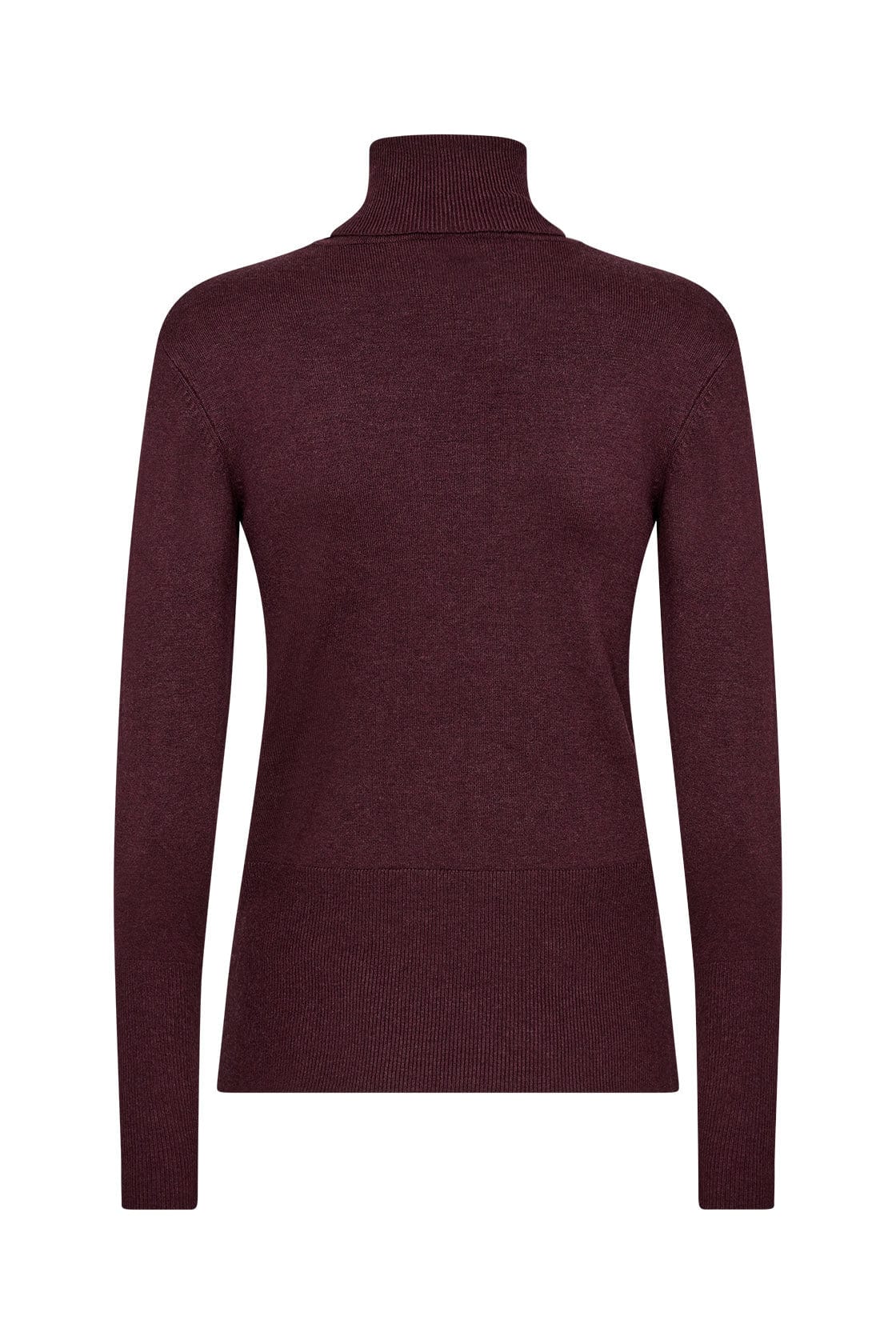 Soya Concept Dollie Roll Neck Jumper - Wine Melange