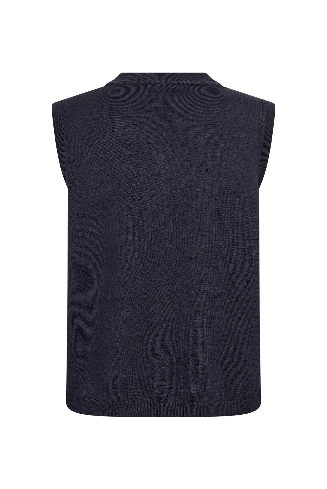 Soya Concept Dollie Ruffle Sleeveless Jumper - Navy