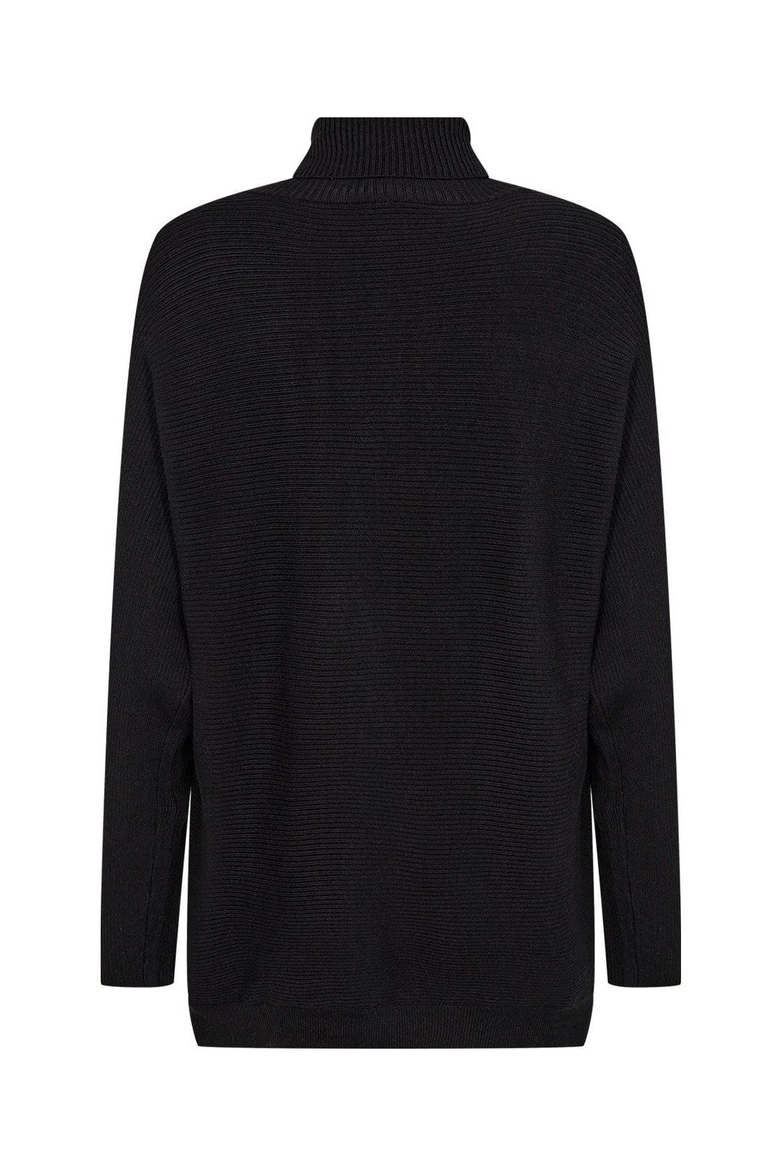 Soya Concept Dollie Wrap Effect Knitted Jumper - Black