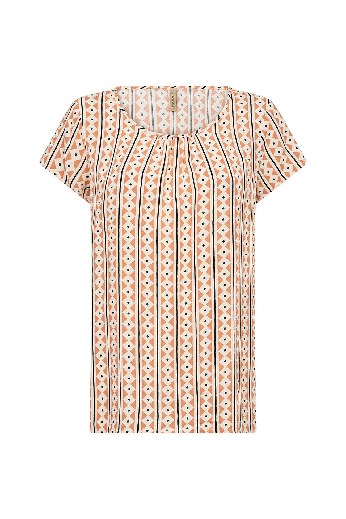 Soya Concept Elsia Printed Top - Papaya Combi