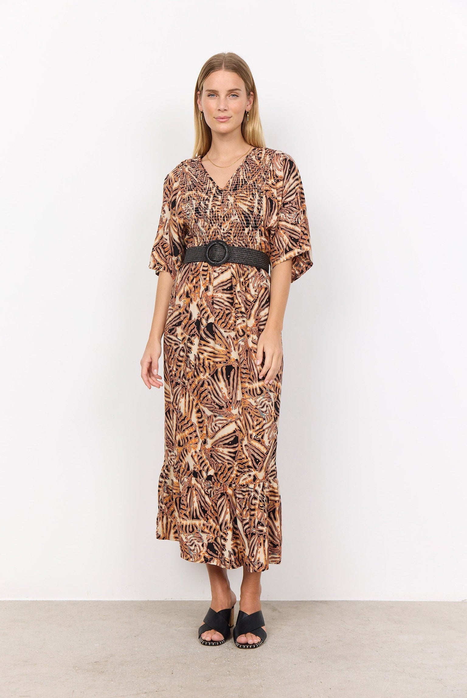 Soya Concept Elvisa Woven Elasticated Belt - Black