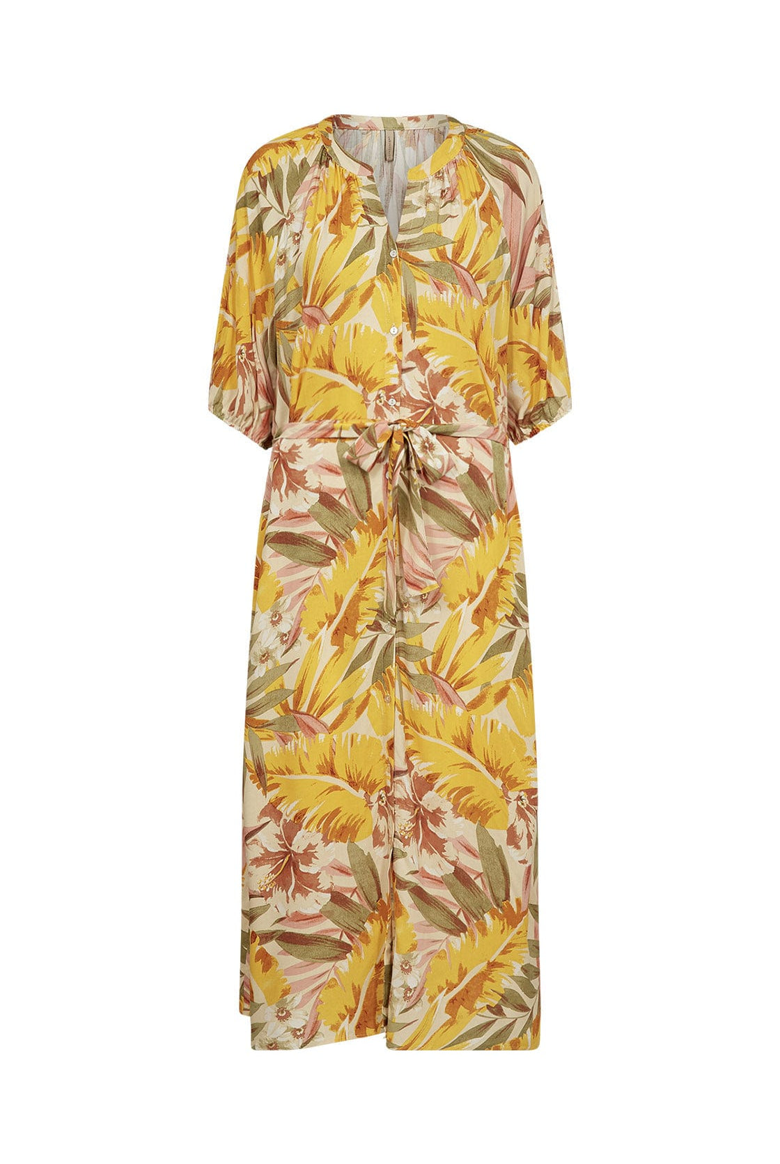 Soya Concept Elyse Dress - Golden Yellow Combi