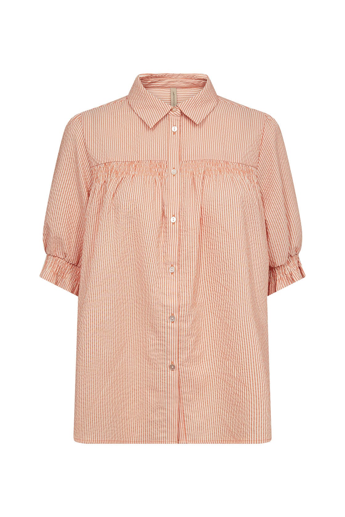 Soya Concept Emmelin Stripe Shirt - Papaya Combi