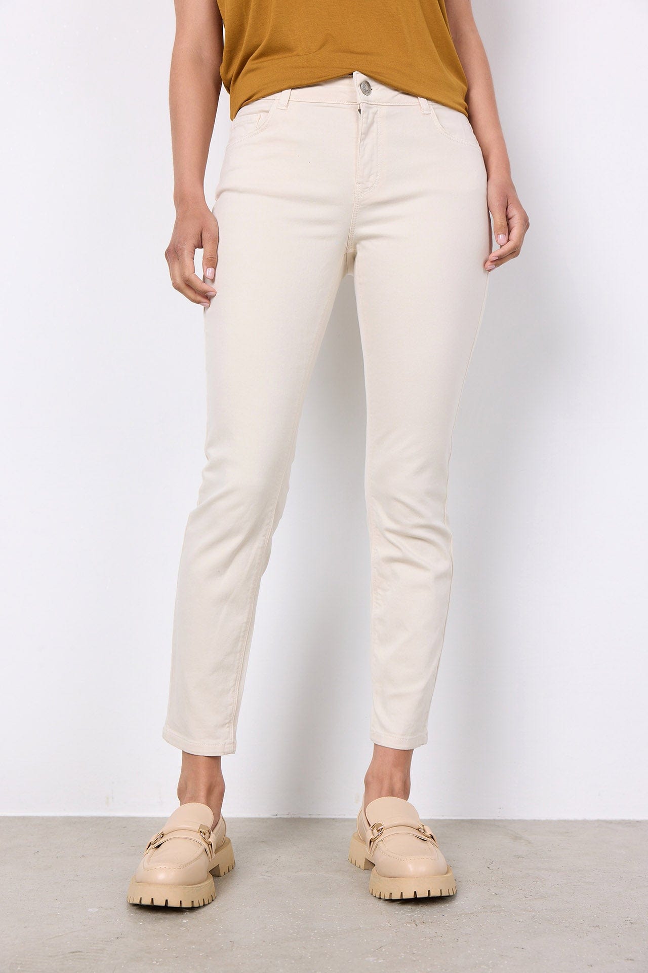 Soya Concept Erna Patrizia Cropped Jeans - Cream