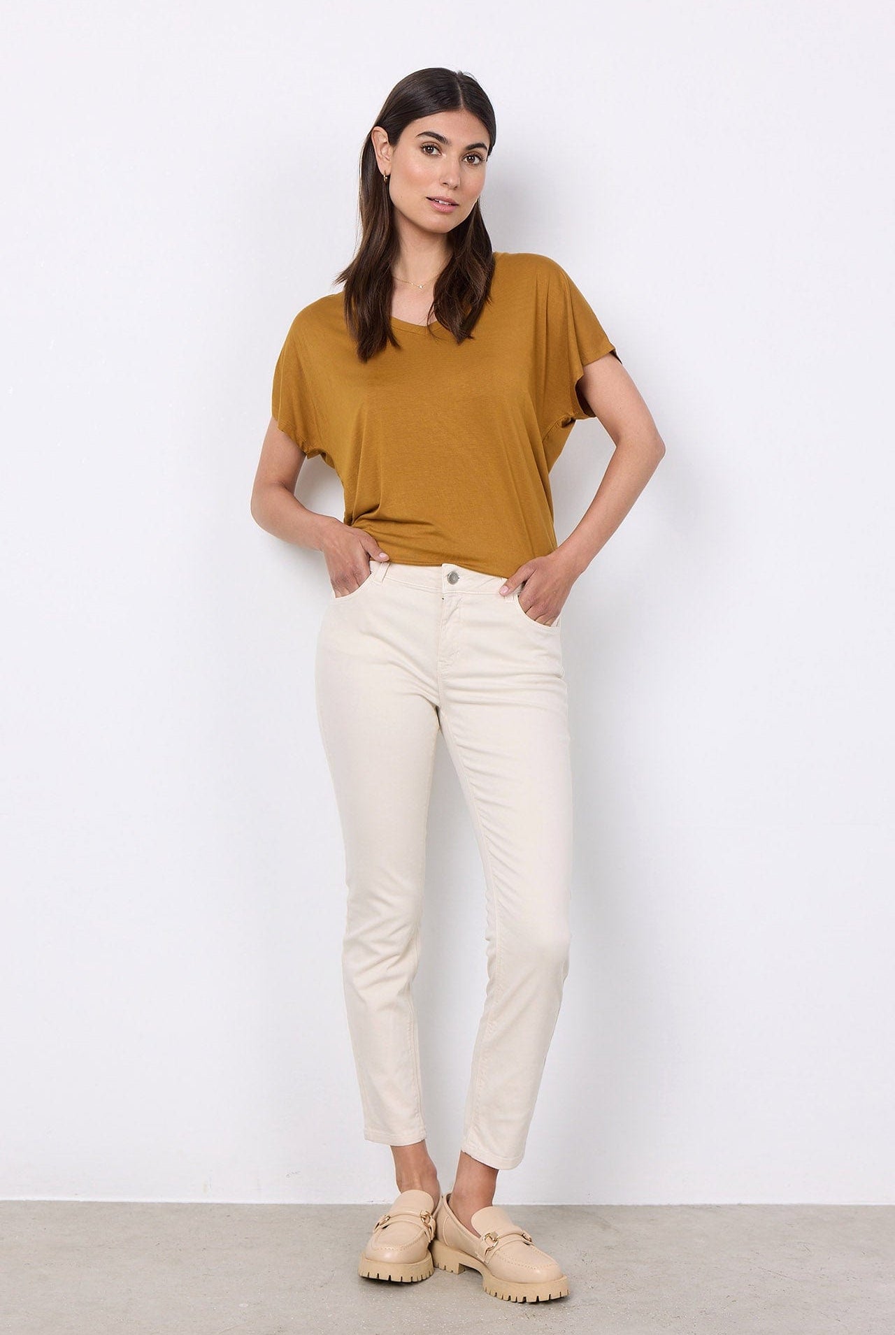 Soya Concept Erna Patrizia Cropped Jeans - Cream