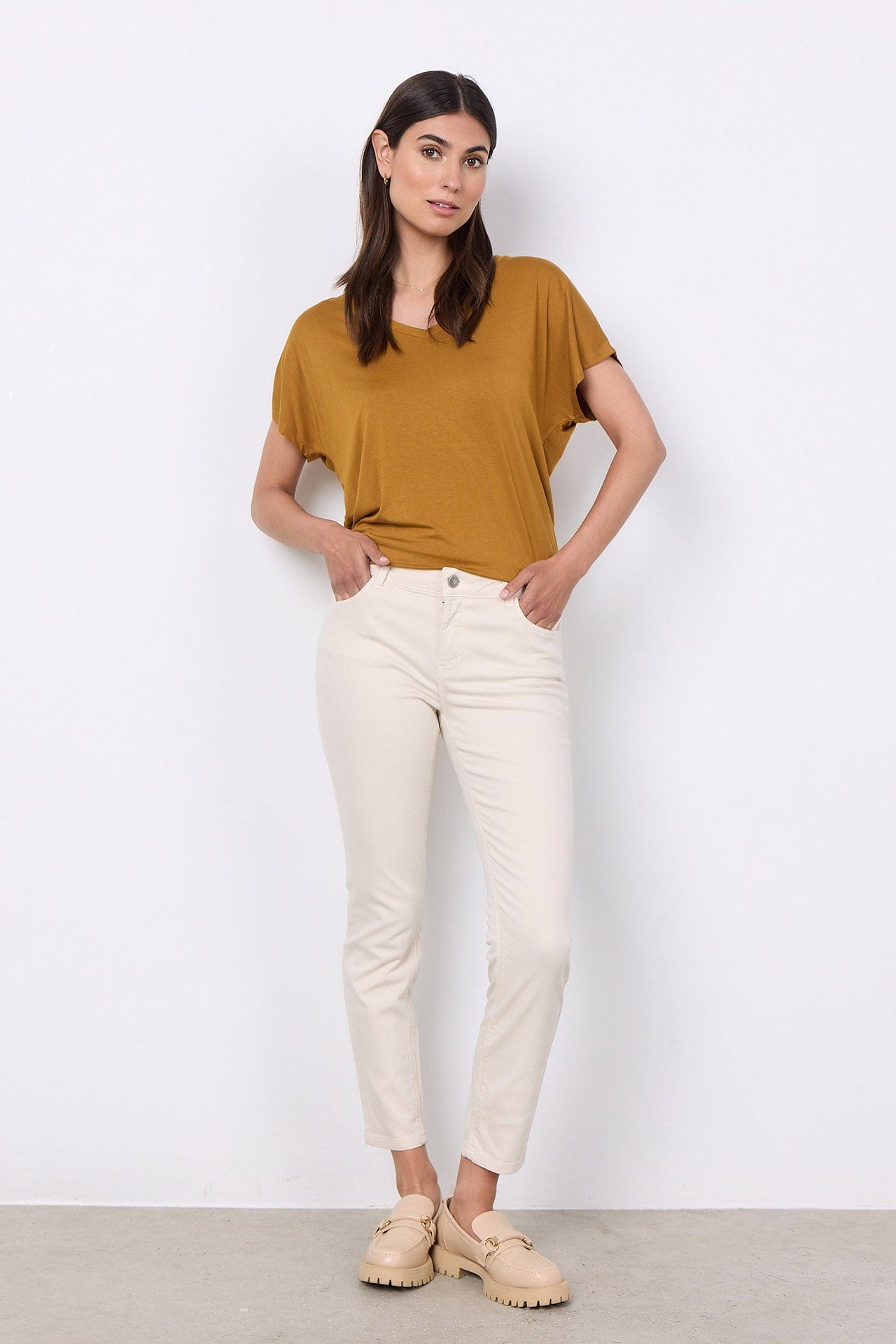Soya Concept Erna Patrizia Cropped Jeans - Cream