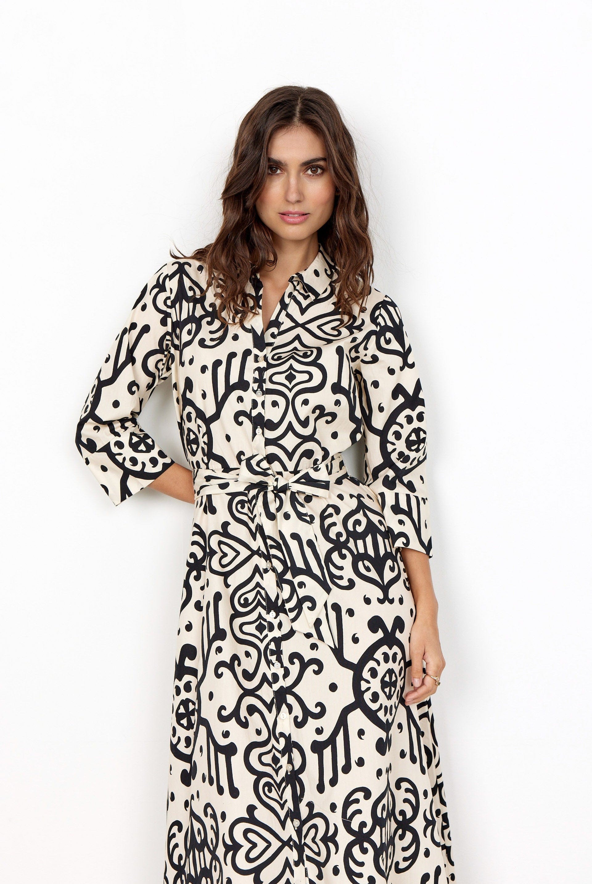 Soya Concept Evin Midi Dress - Black Combi