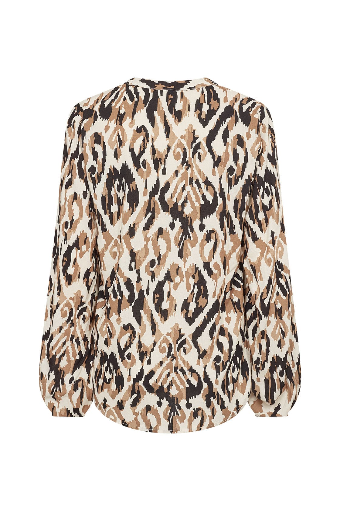 Soya Concept Fang Printed Blouse - Desert Brown Combi