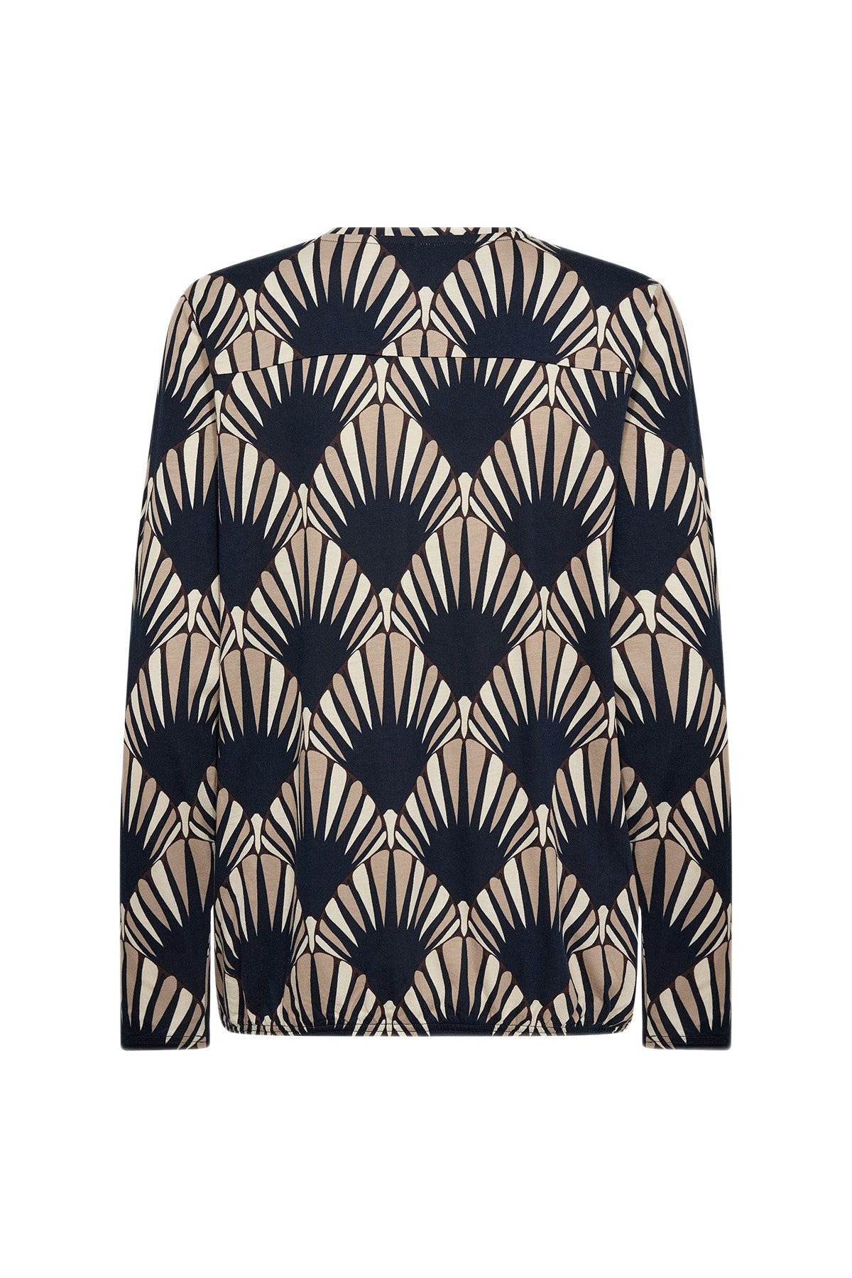 Soya Concept Felicity Art-Deco Blouse - Navy Combi